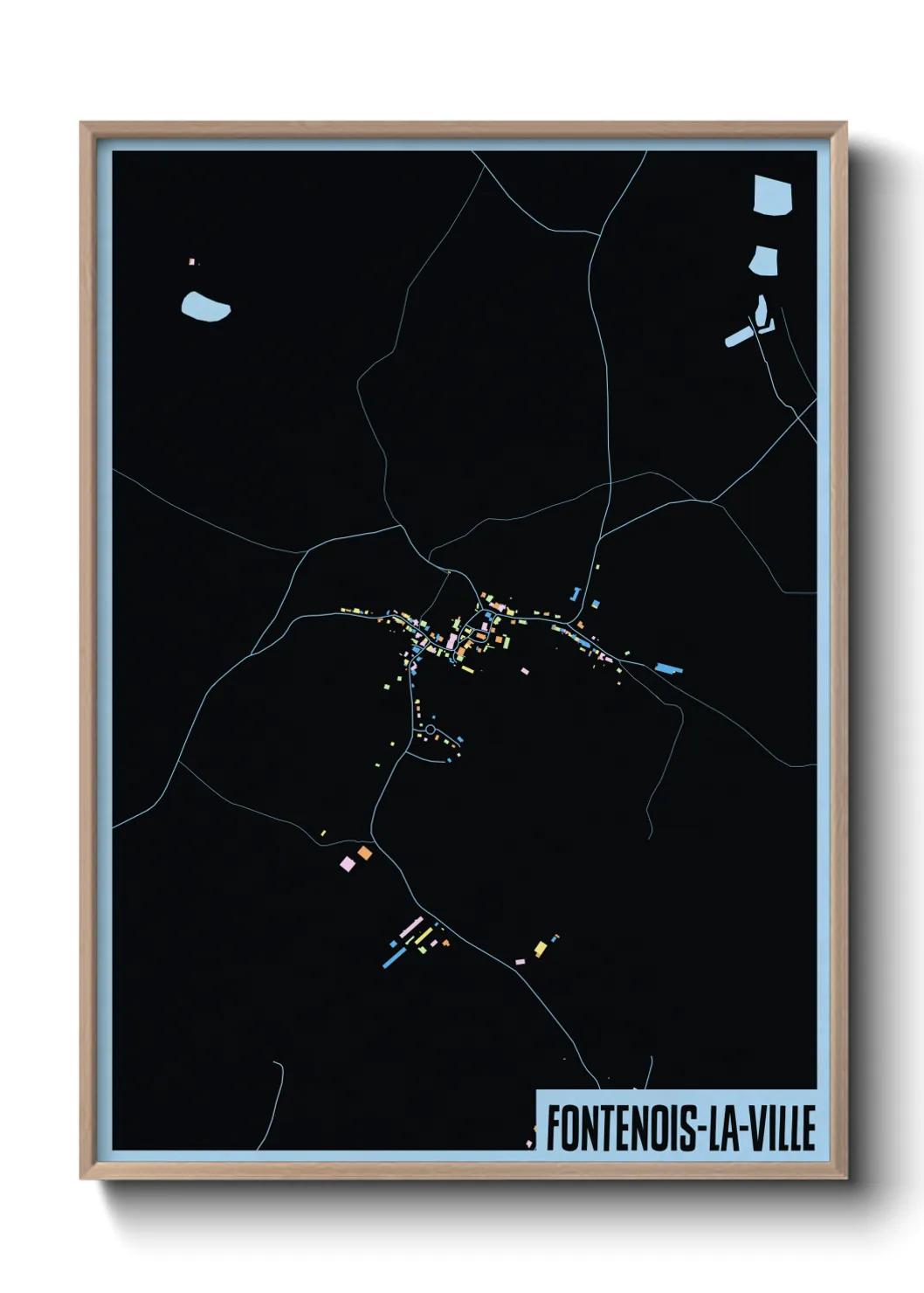 Un poster carteFontenois-la-Ville