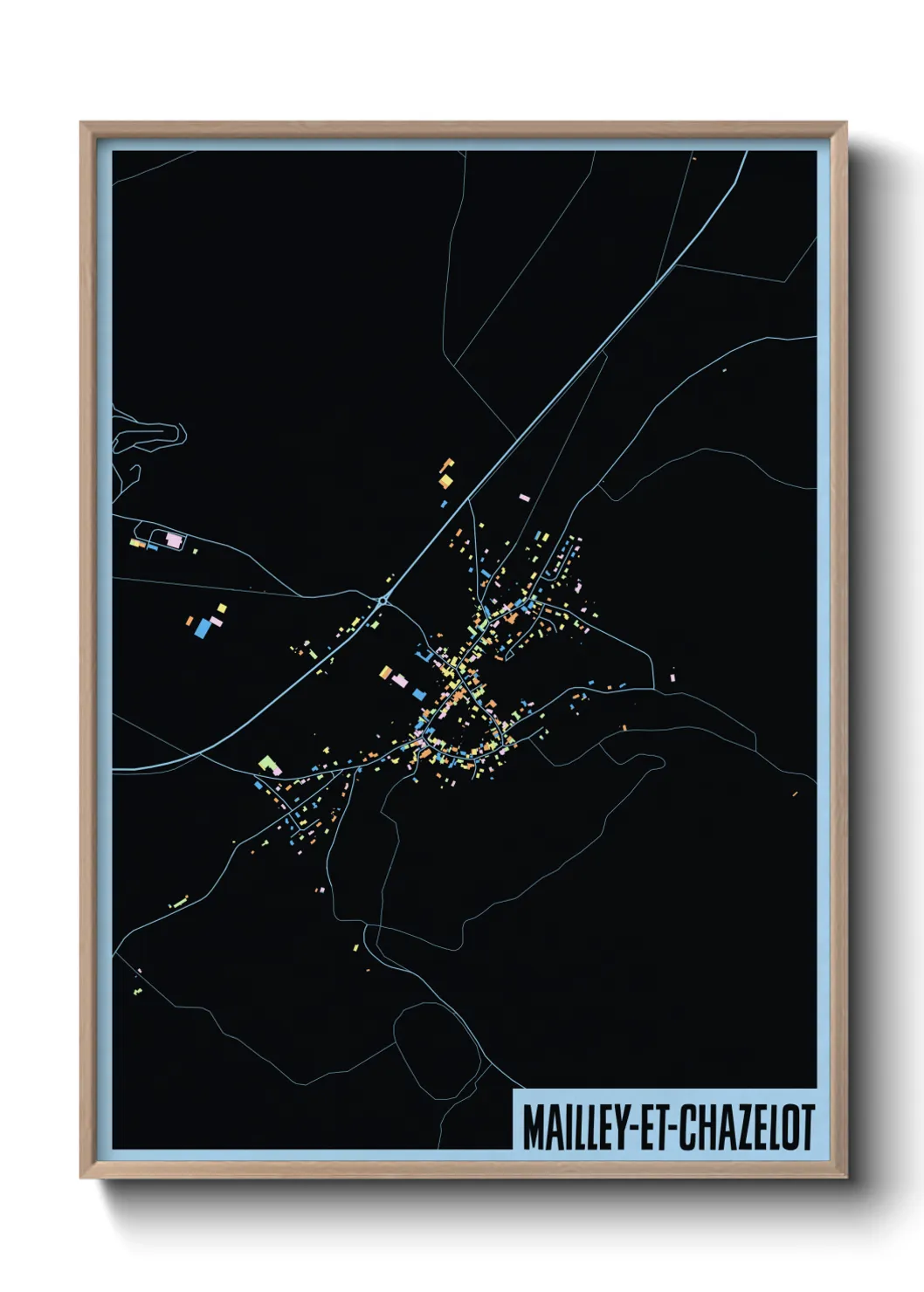 Une affiche de carte sur Mailley-et-Chazelot