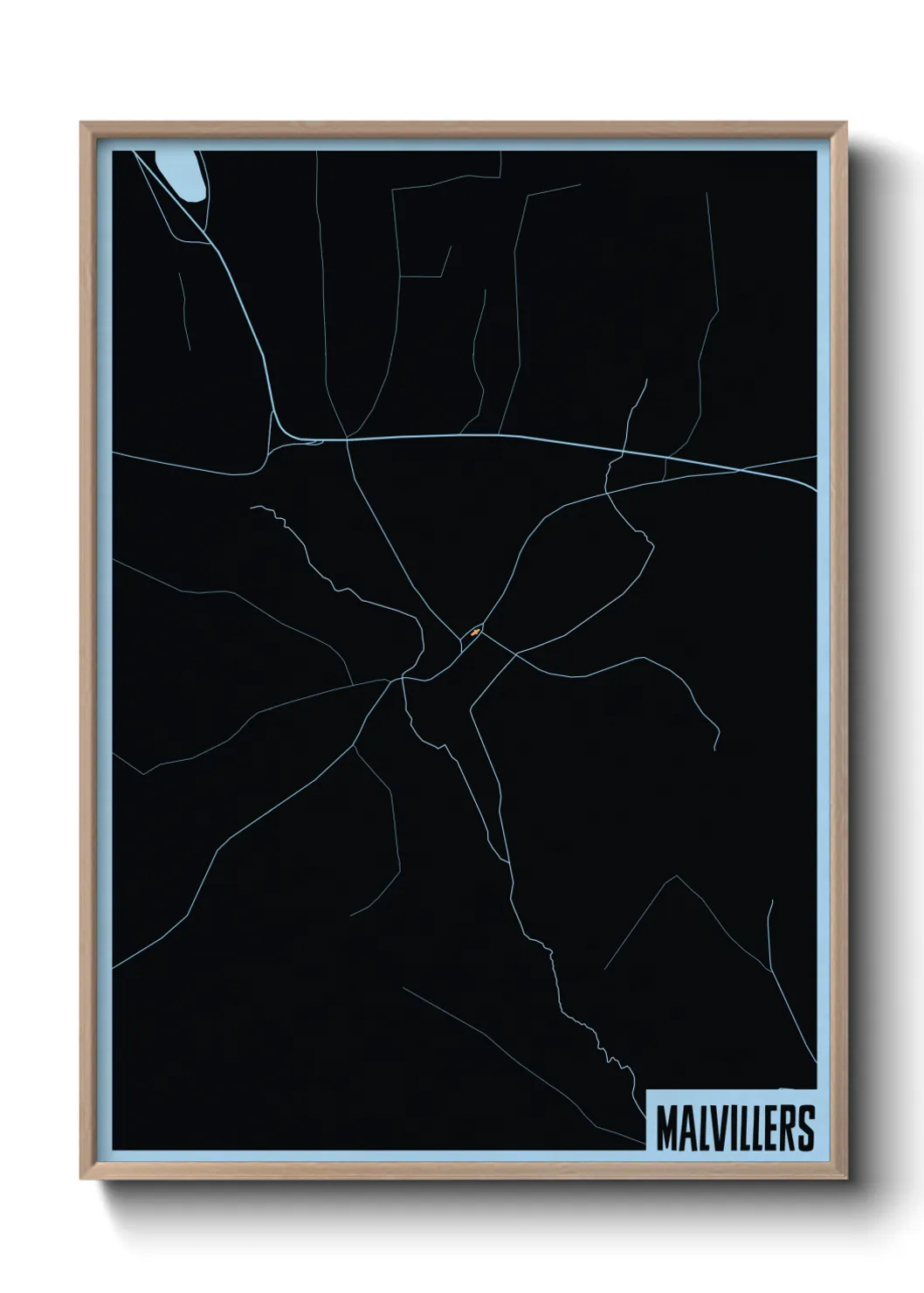 Une affiche de carte sur Malvillers