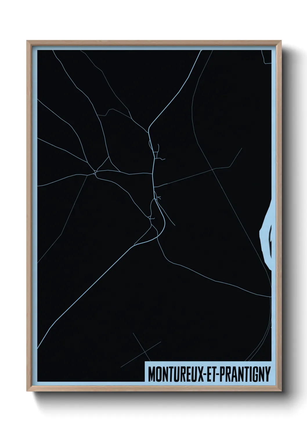 Une affiche de carte sur Montureux-et-Prantigny