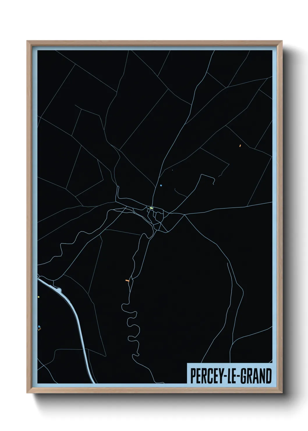 Un poster cartePercey-le-Grand