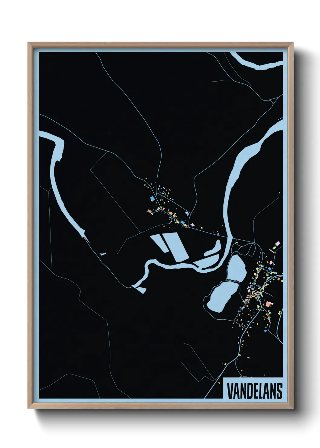 Une affiche de carte sur Vandelans