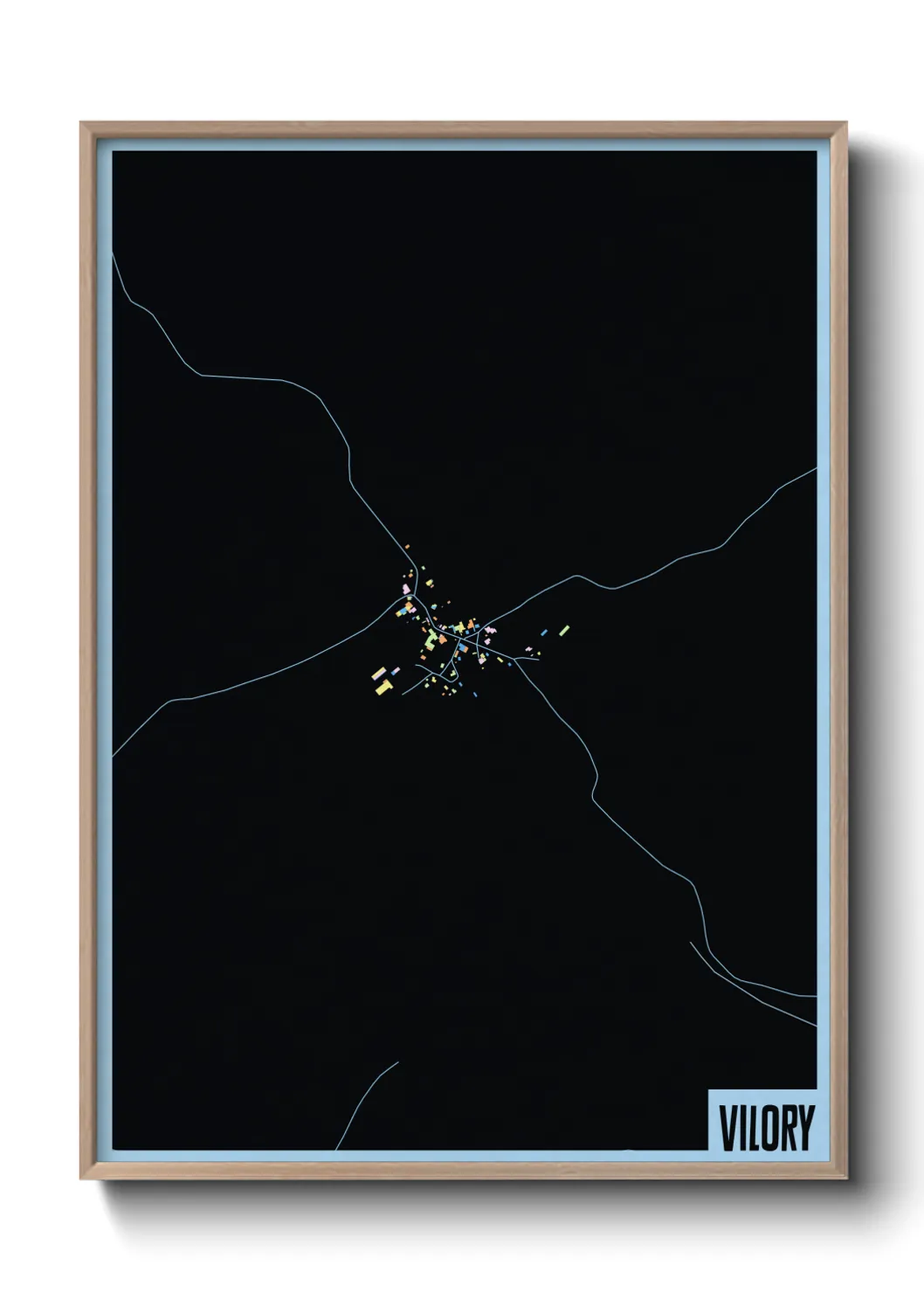 Une affiche de carte sur Vilory