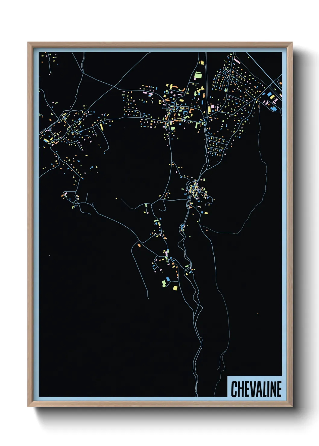 Une affiche de carte sur Chevaline