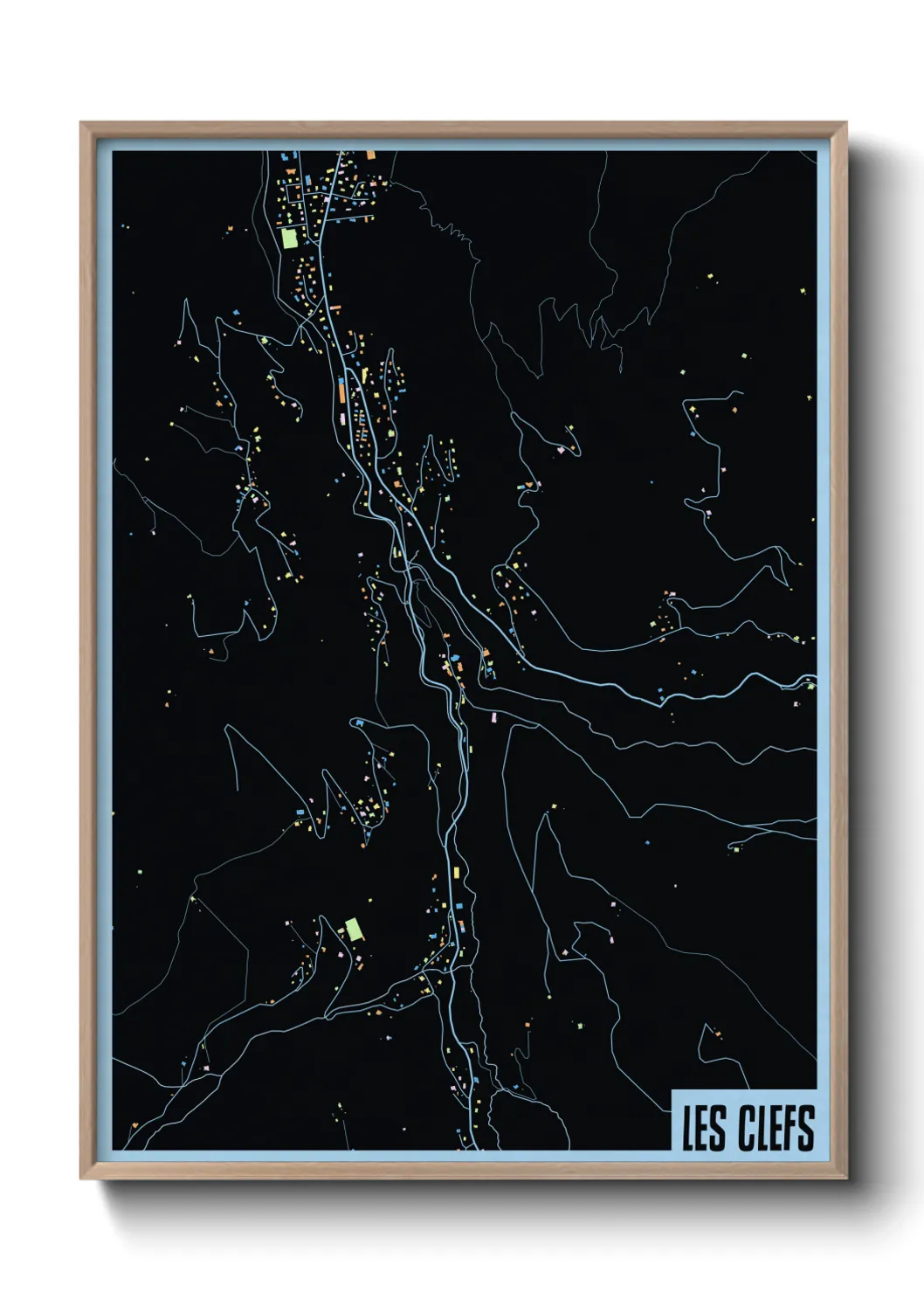 Une affiche de carte sur Les Clefs