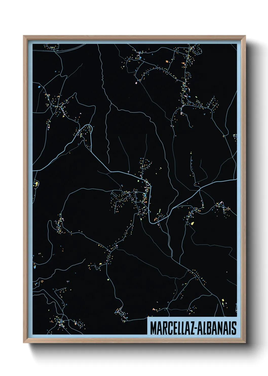 Un poster carteMarcellaz-Albanais