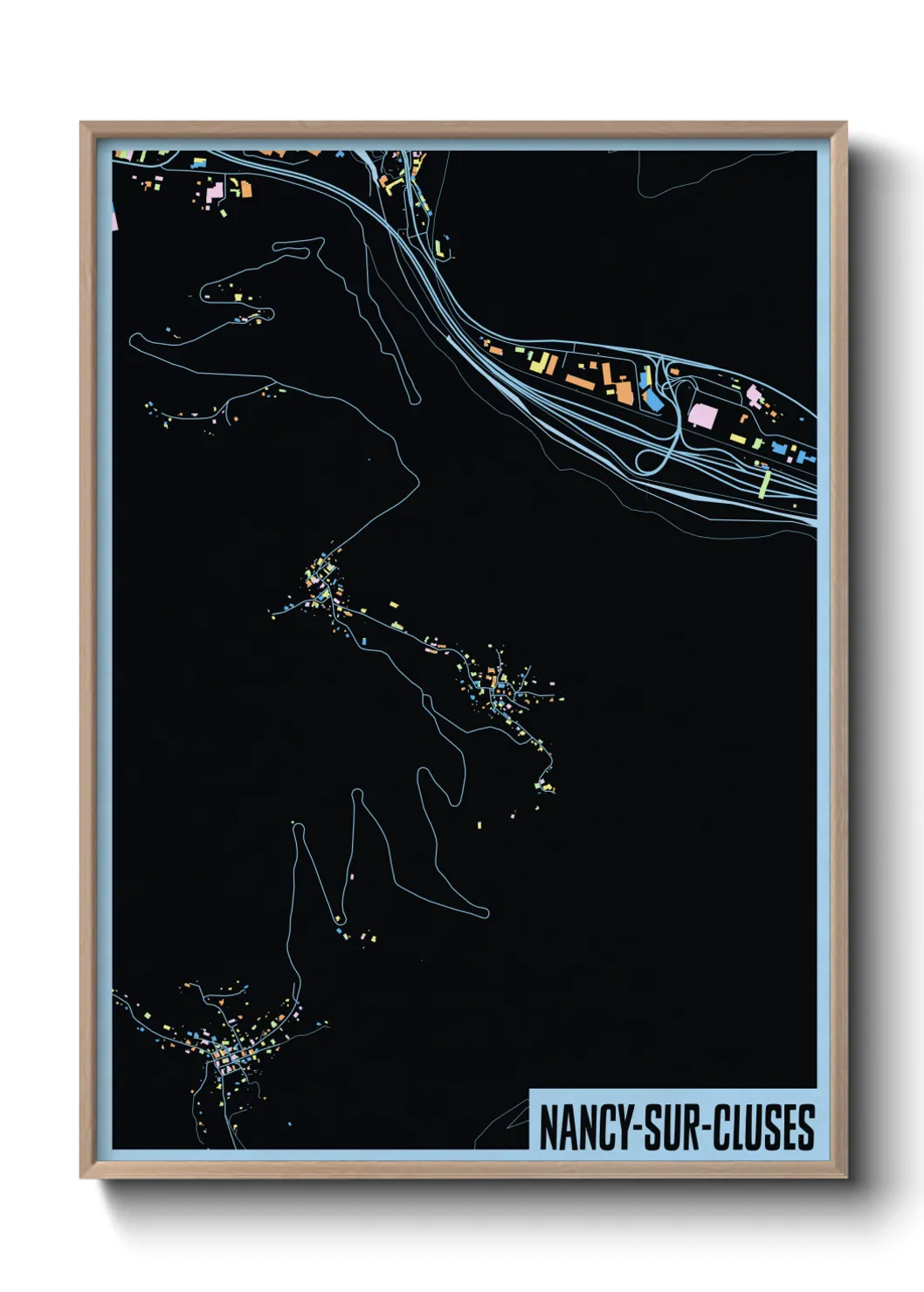 Un poster carteNancy-sur-Cluses