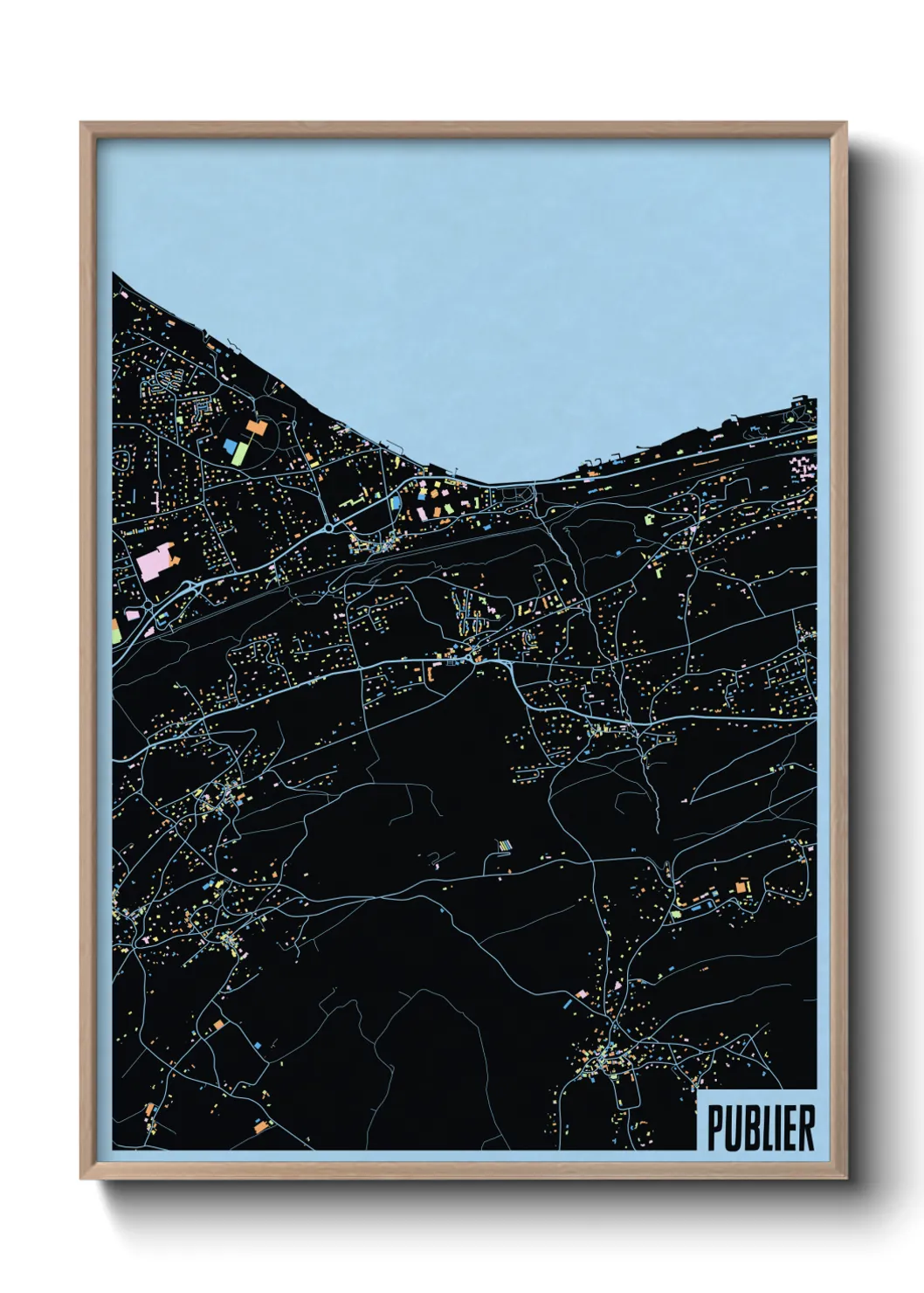 Une affiche de carte sur Publier