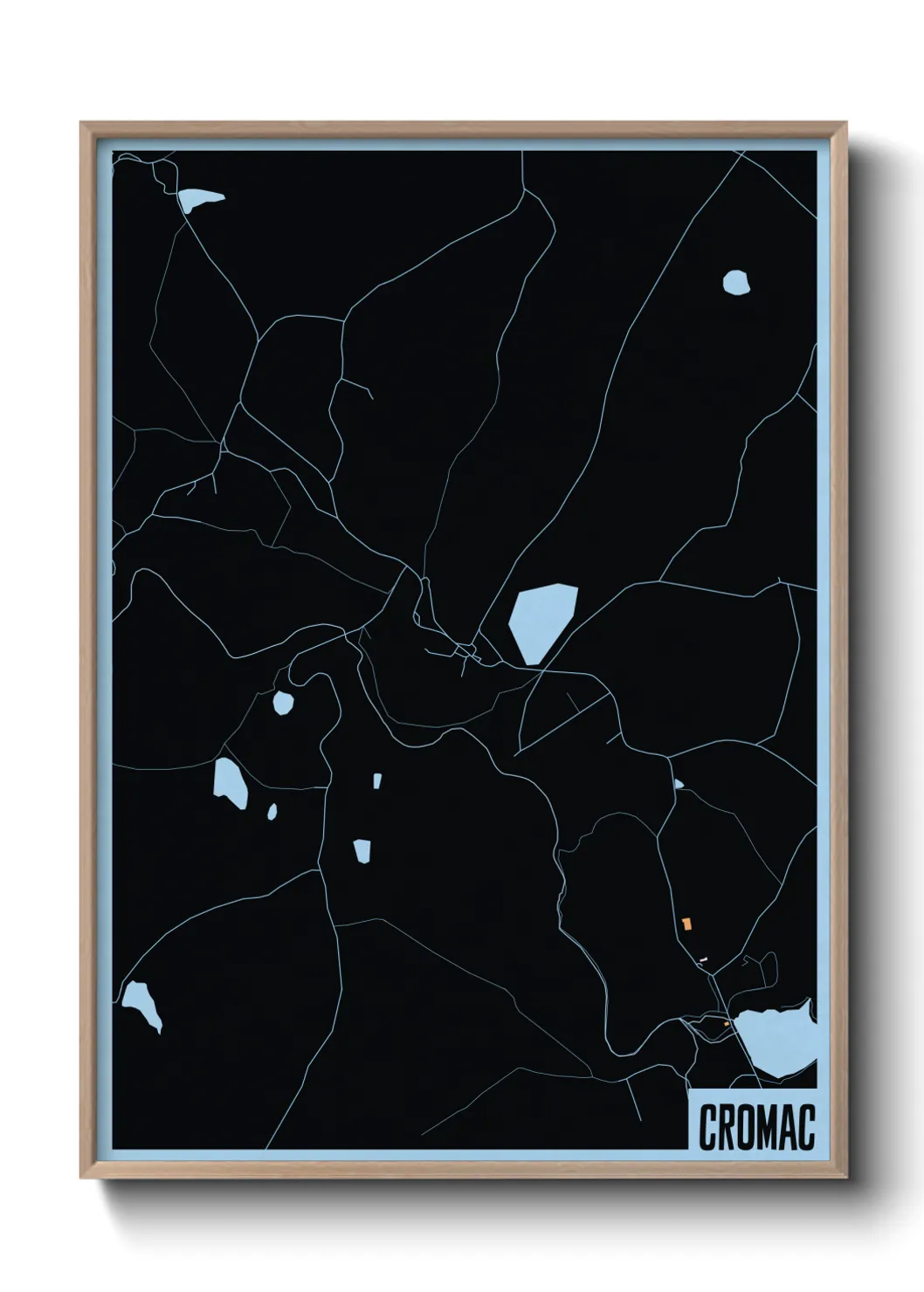 Une affiche de carte sur Cromac