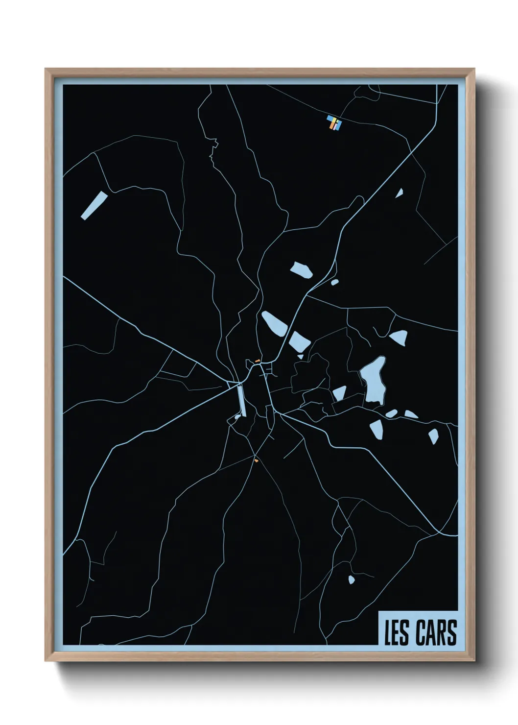 Une affiche de carte sur Les Cars