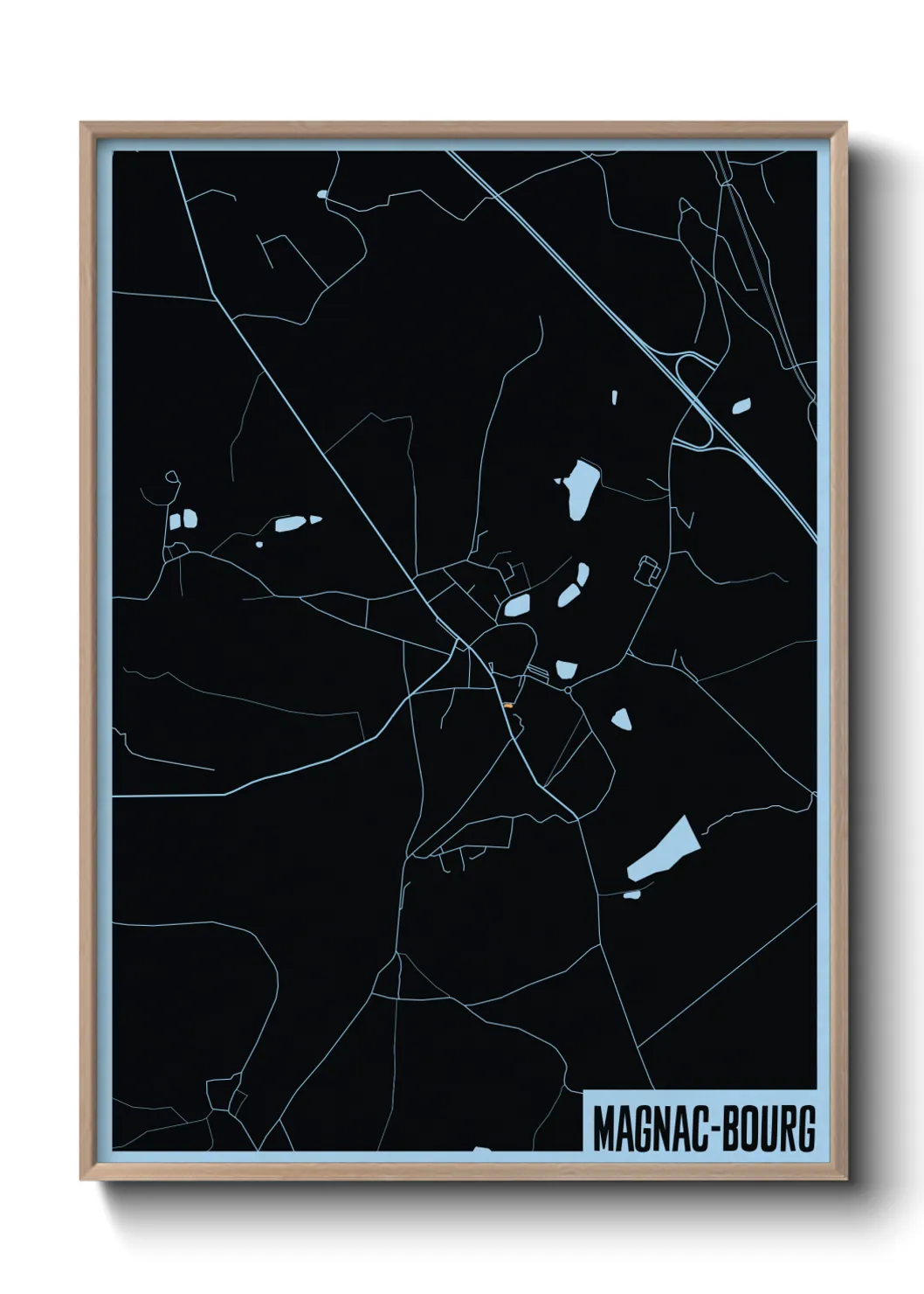 Un poster carteMagnac-Bourg