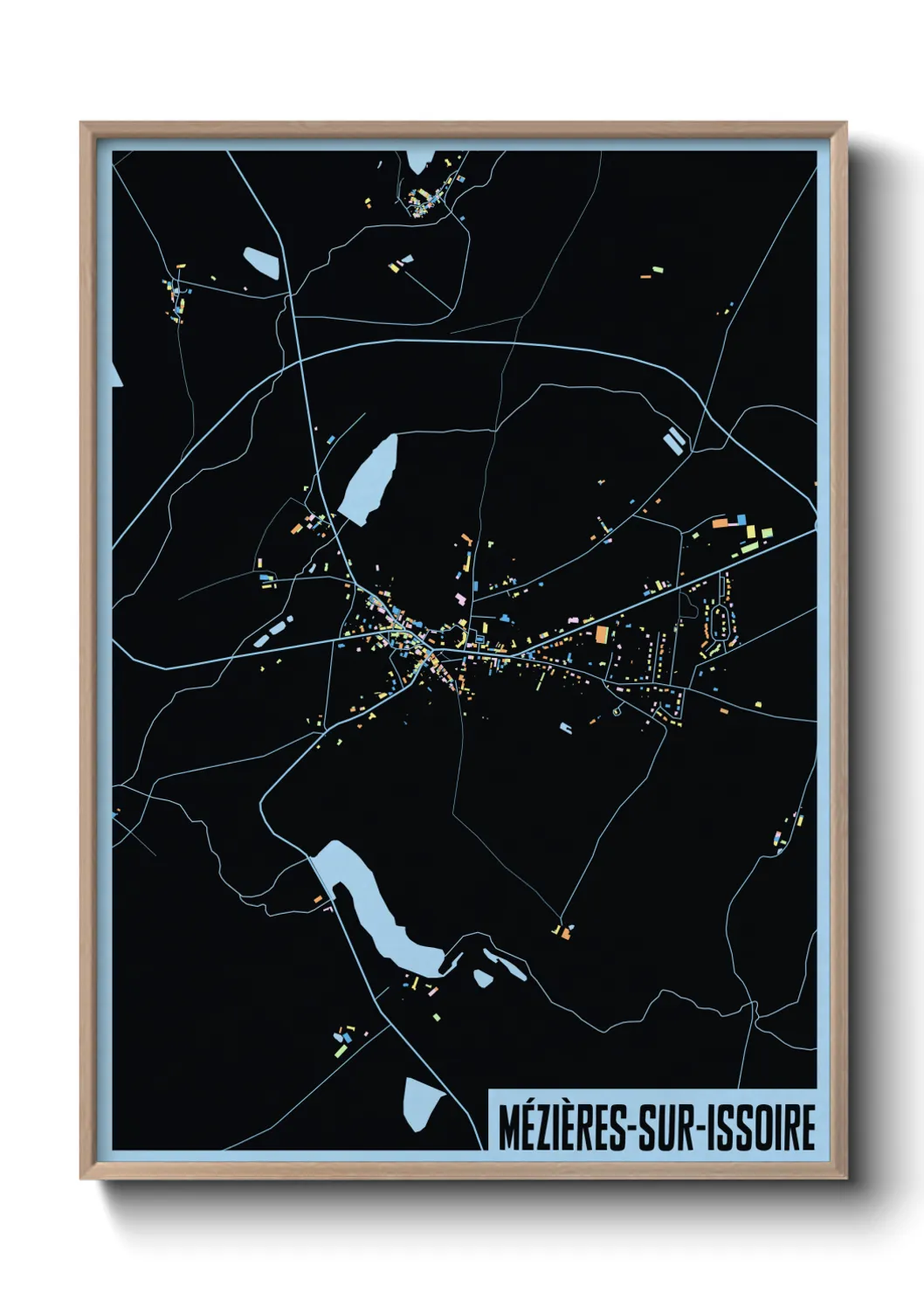 Un poster carteMézières-sur-Issoire
