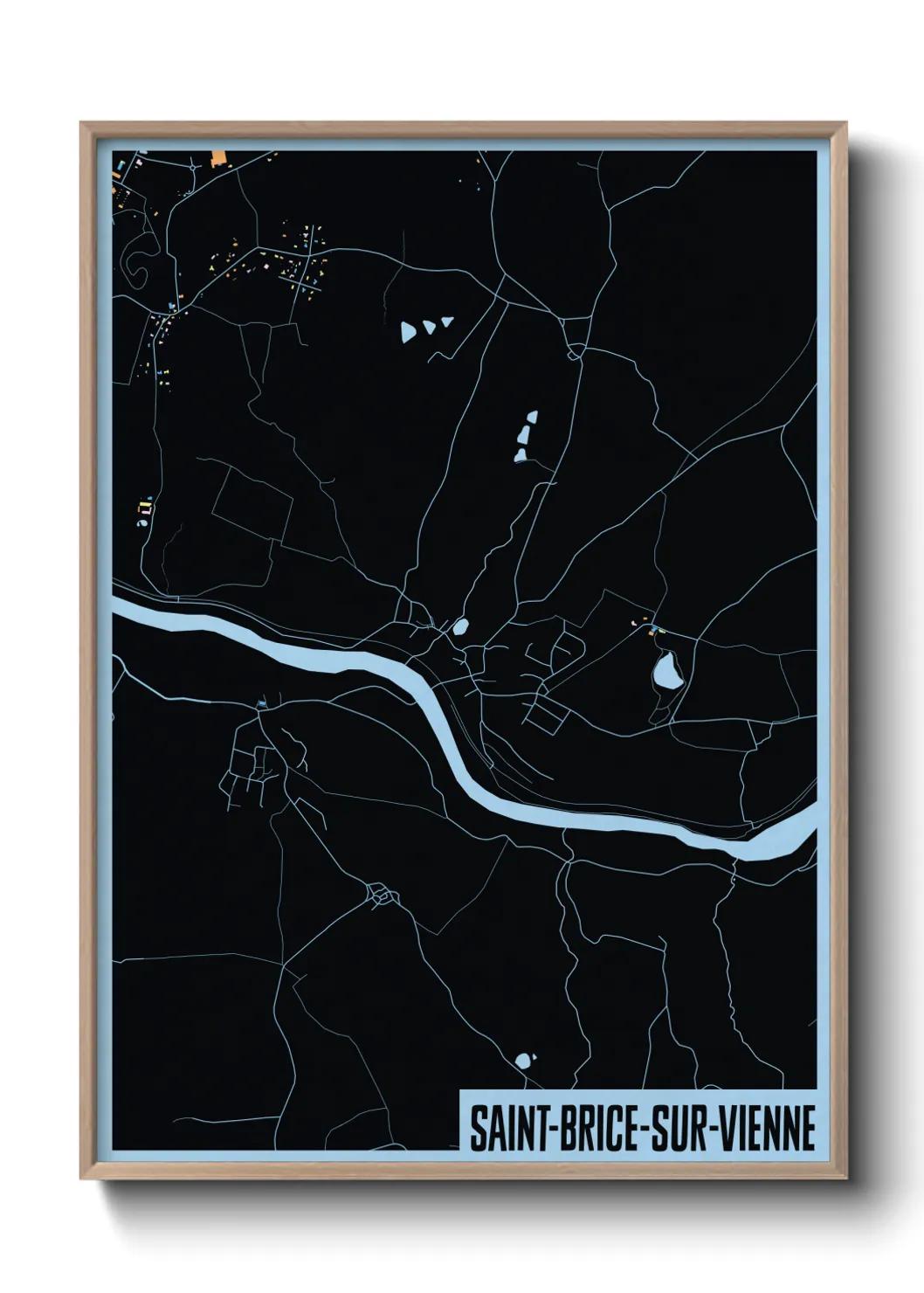 Un poster carteSaint-Brice-sur-Vienne