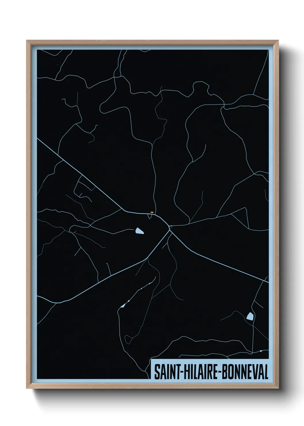 Un poster carteSaint-Hilaire-Bonneval