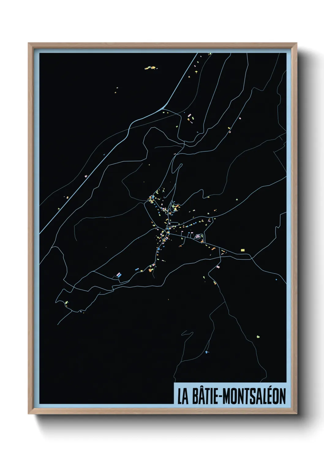 Un poster carteLa Bâtie-Montsaléon