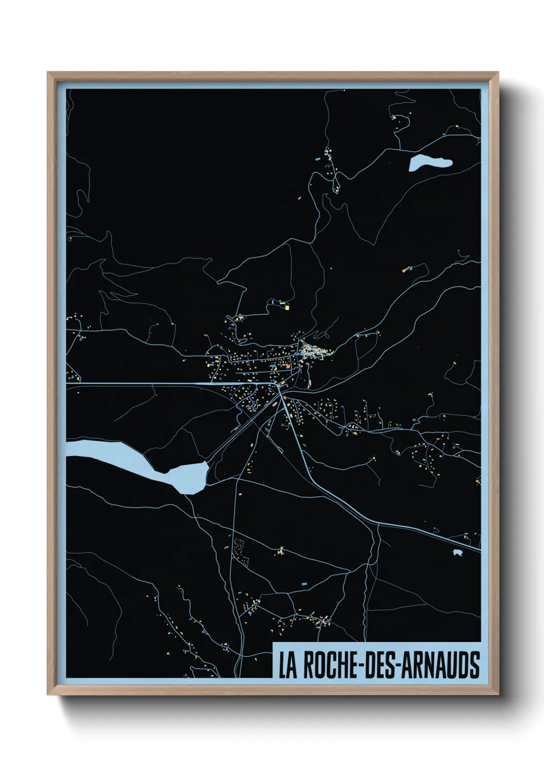 Une affiche de carte sur La Roche-des-Arnauds