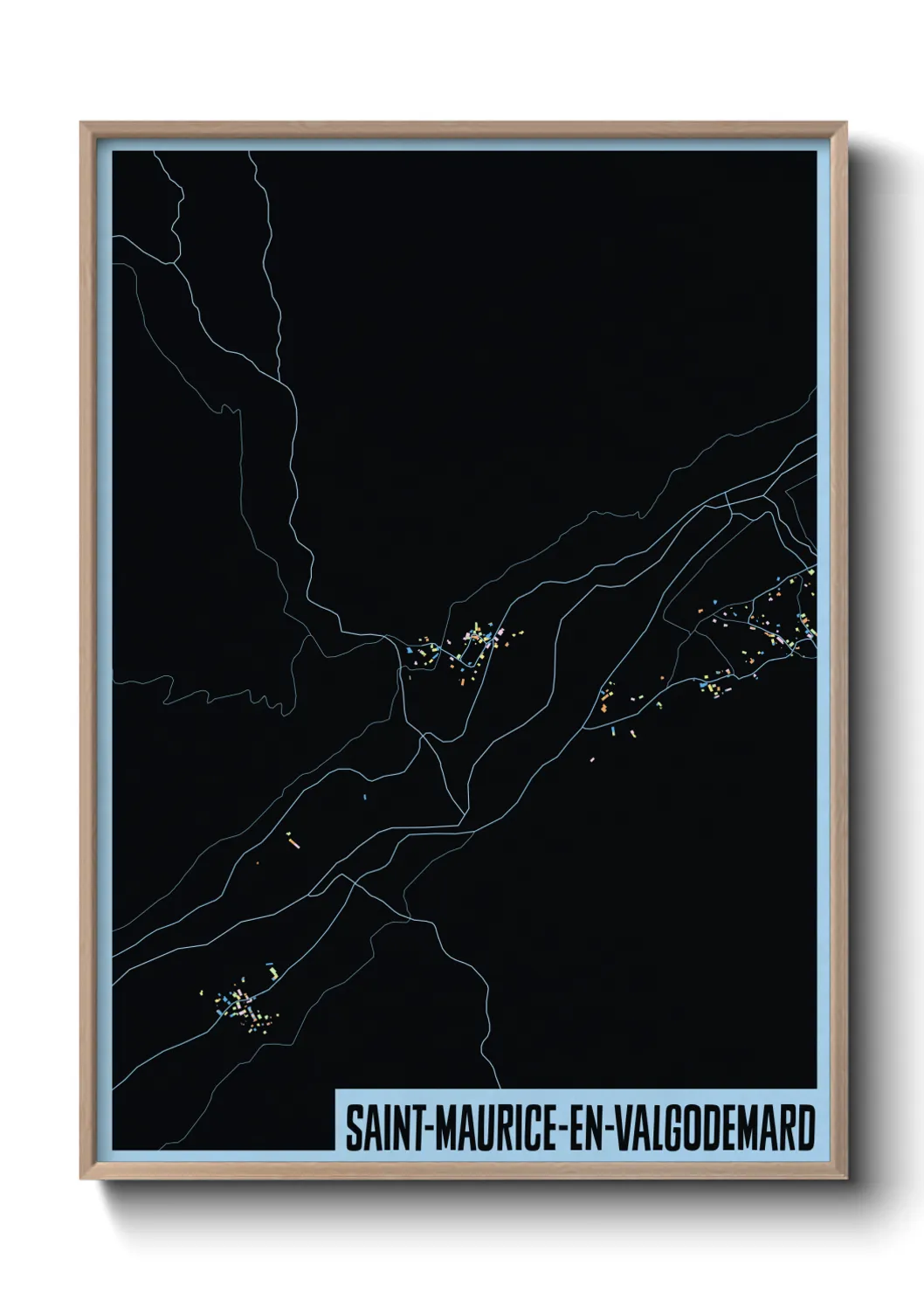 Un poster carteSaint-Maurice-en-Valgodemard