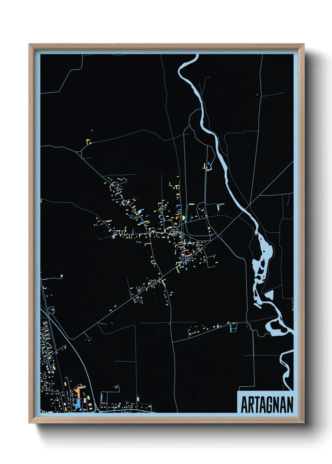 Une affiche de carte sur Artagnan