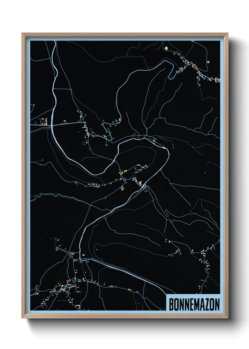 Une affiche de carte sur Bonnemazon