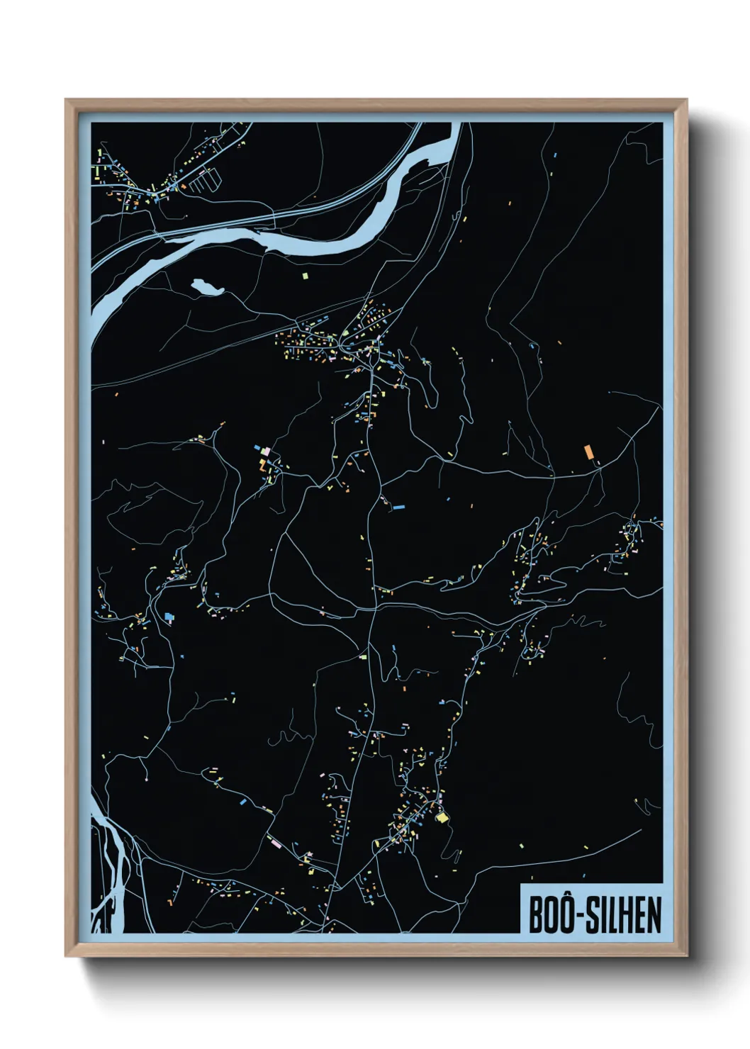 Une affiche de carte sur Boô-Silhen