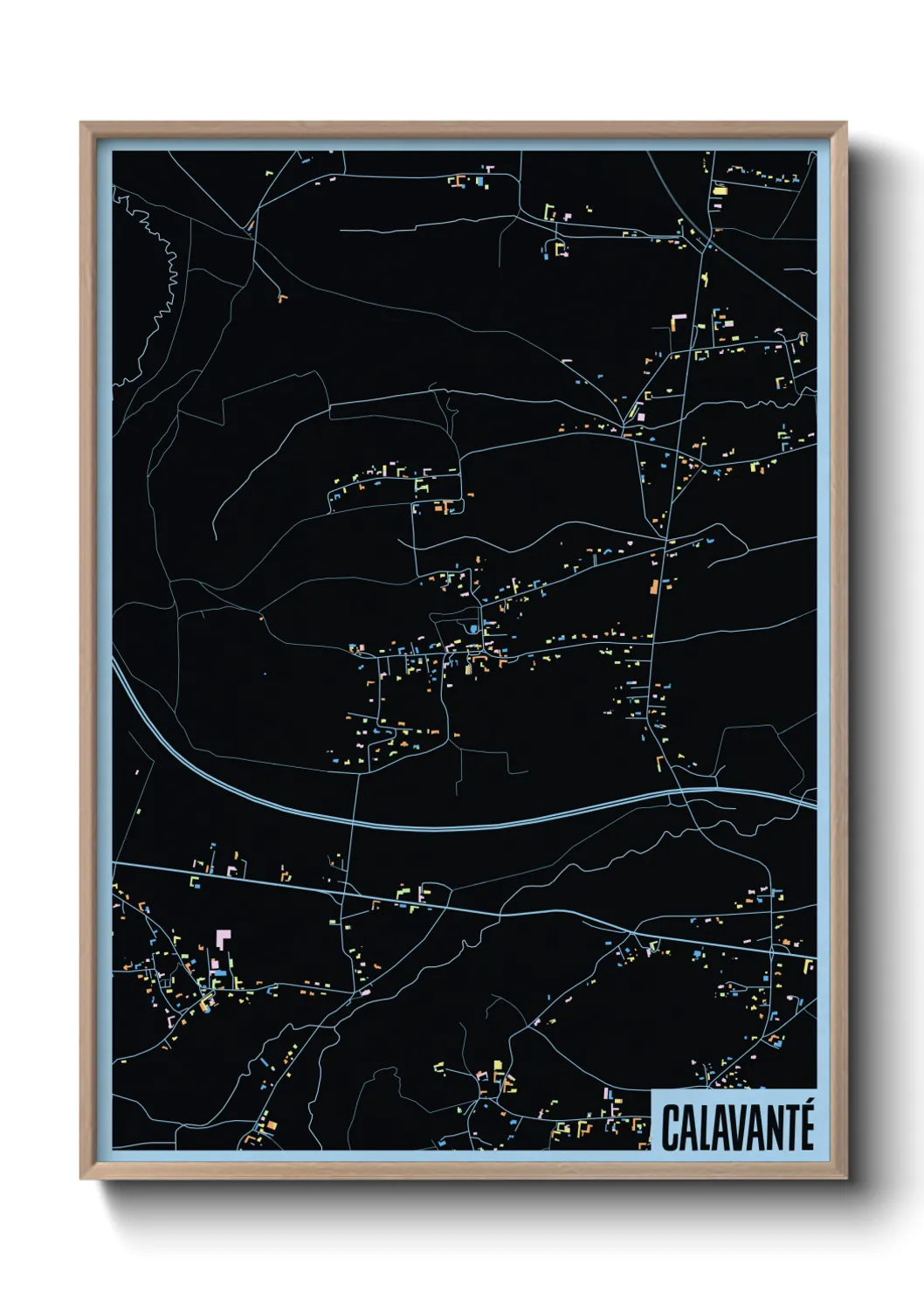 Une affiche de carte sur Calavanté