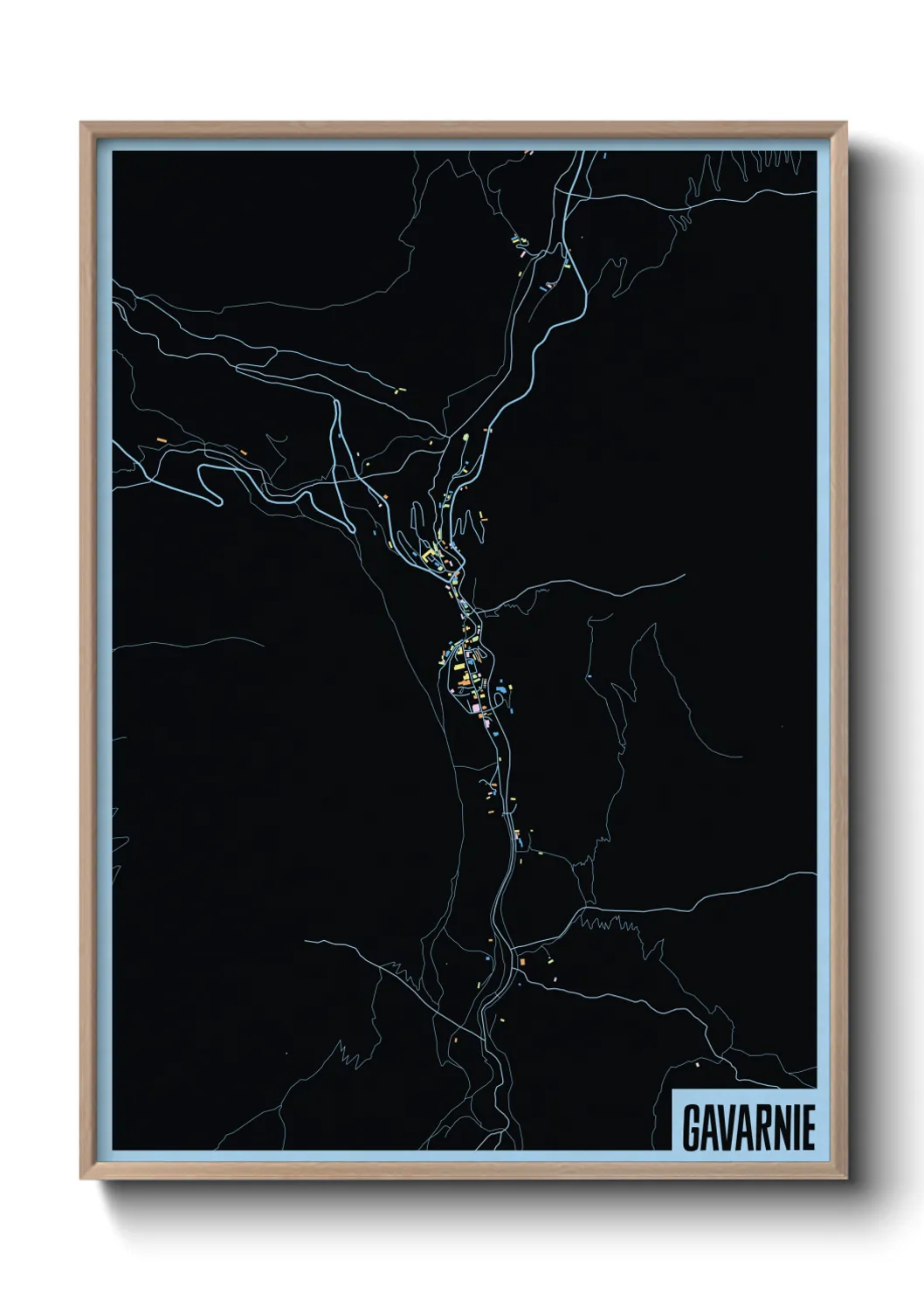 Une affiche de carte sur Gavarnie