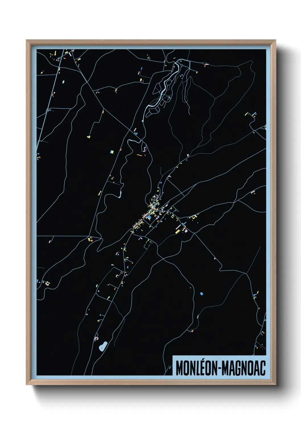 Un poster carteMonléon-Magnoac