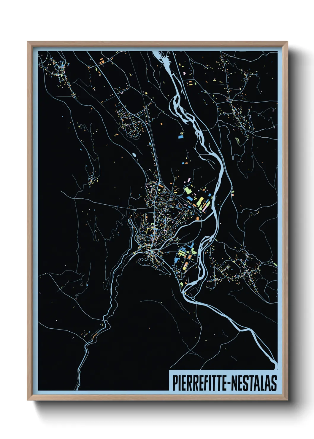 Une affiche de carte sur Pierrefitte-Nestalas