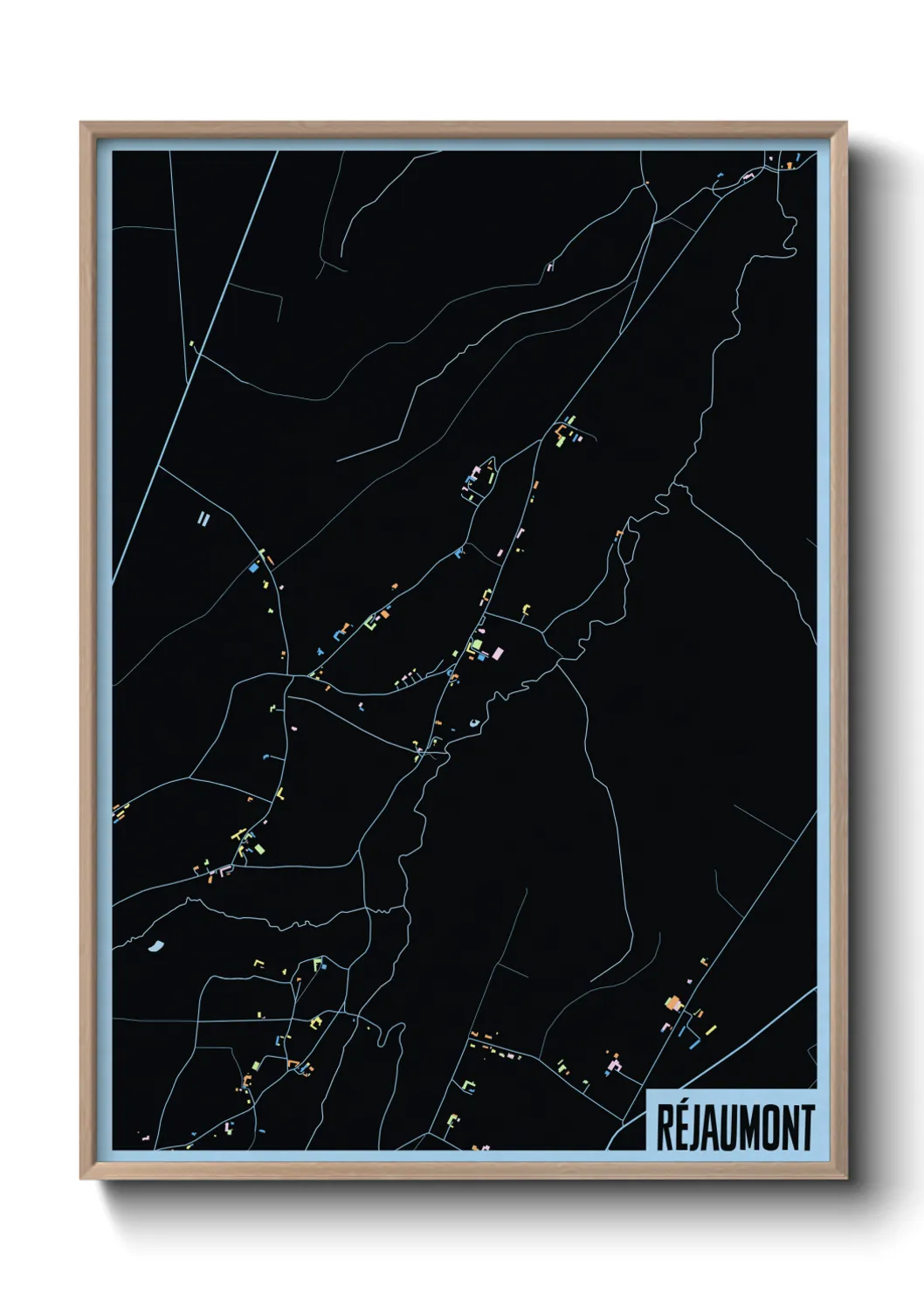 Une affiche de carte sur Réjaumont