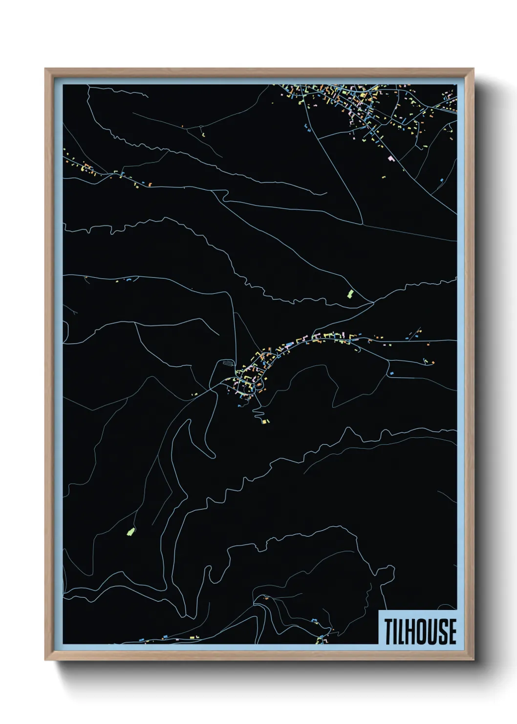 Une affiche de carte sur Tilhouse