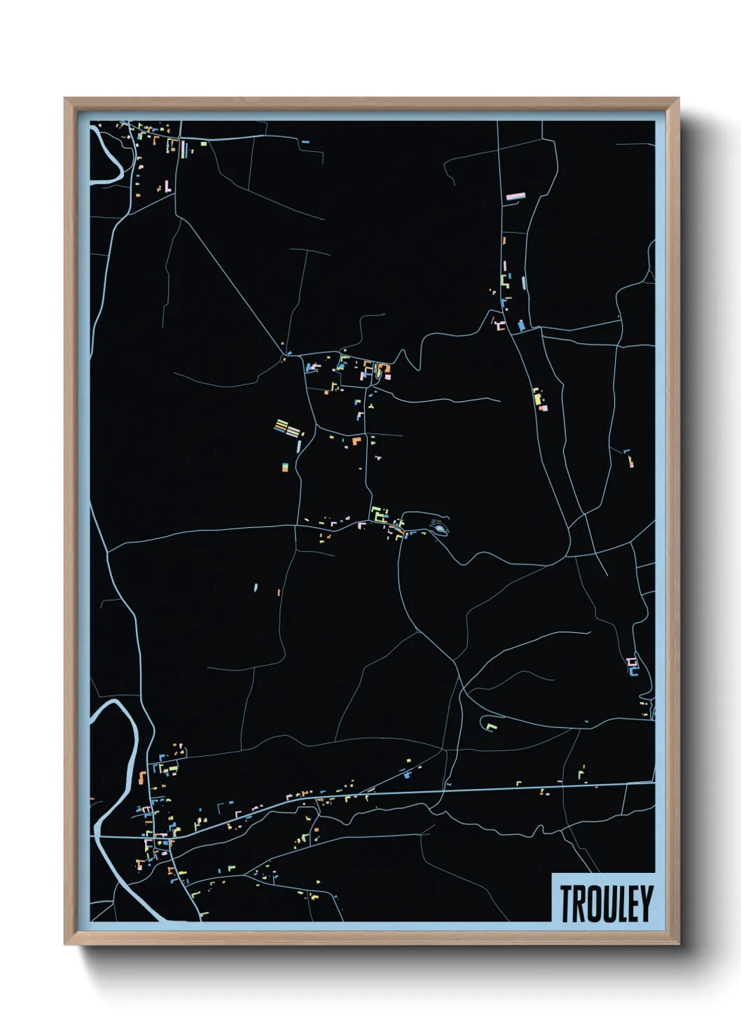 Une affiche de carte sur Trouley