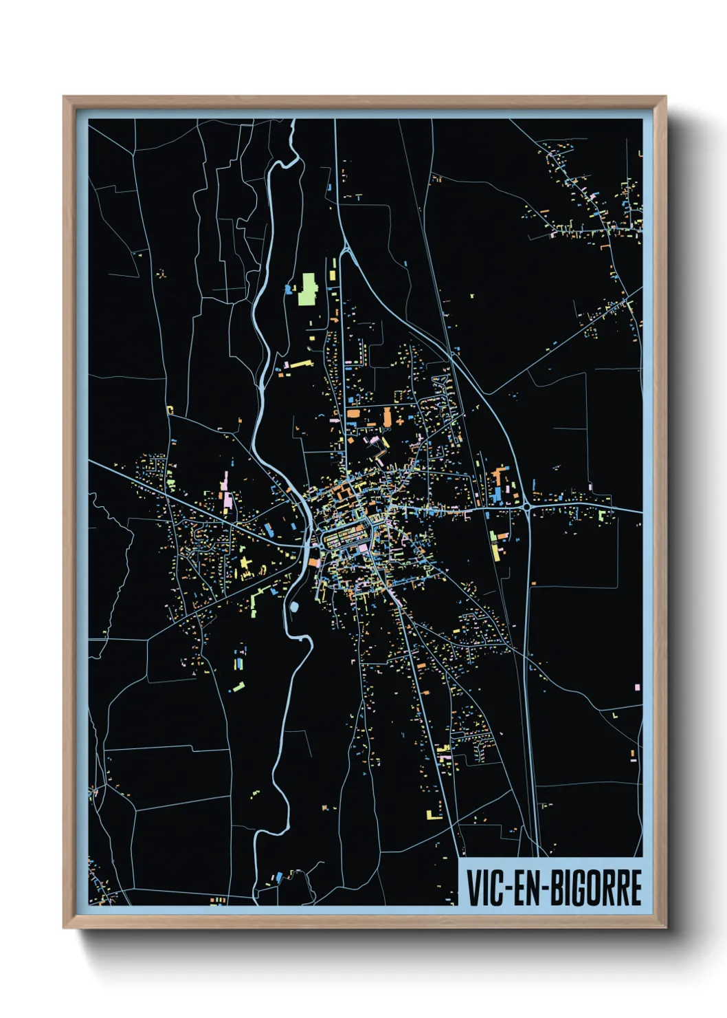 Un poster carteVic-en-Bigorre