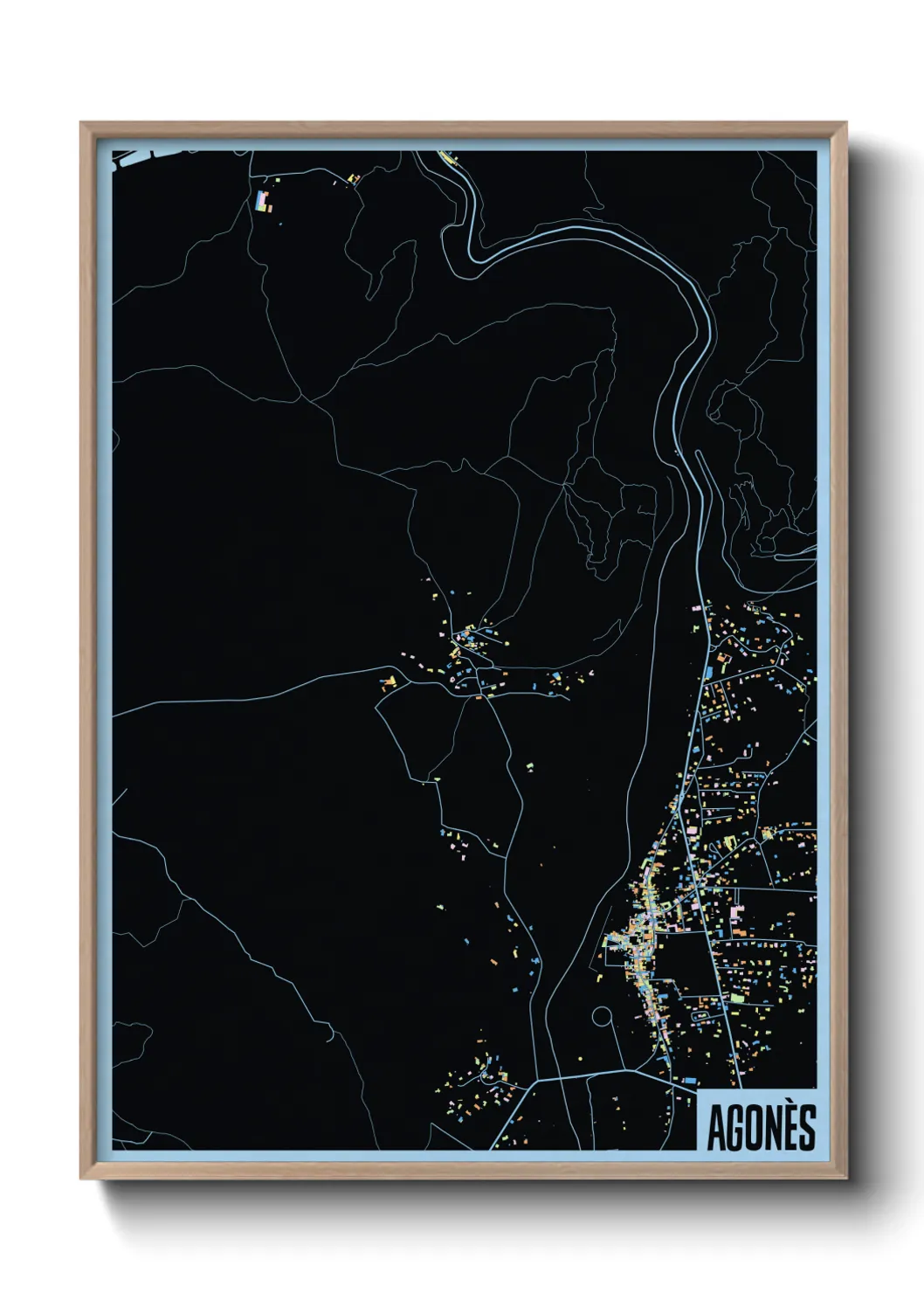 Une affiche de carte sur Agonès