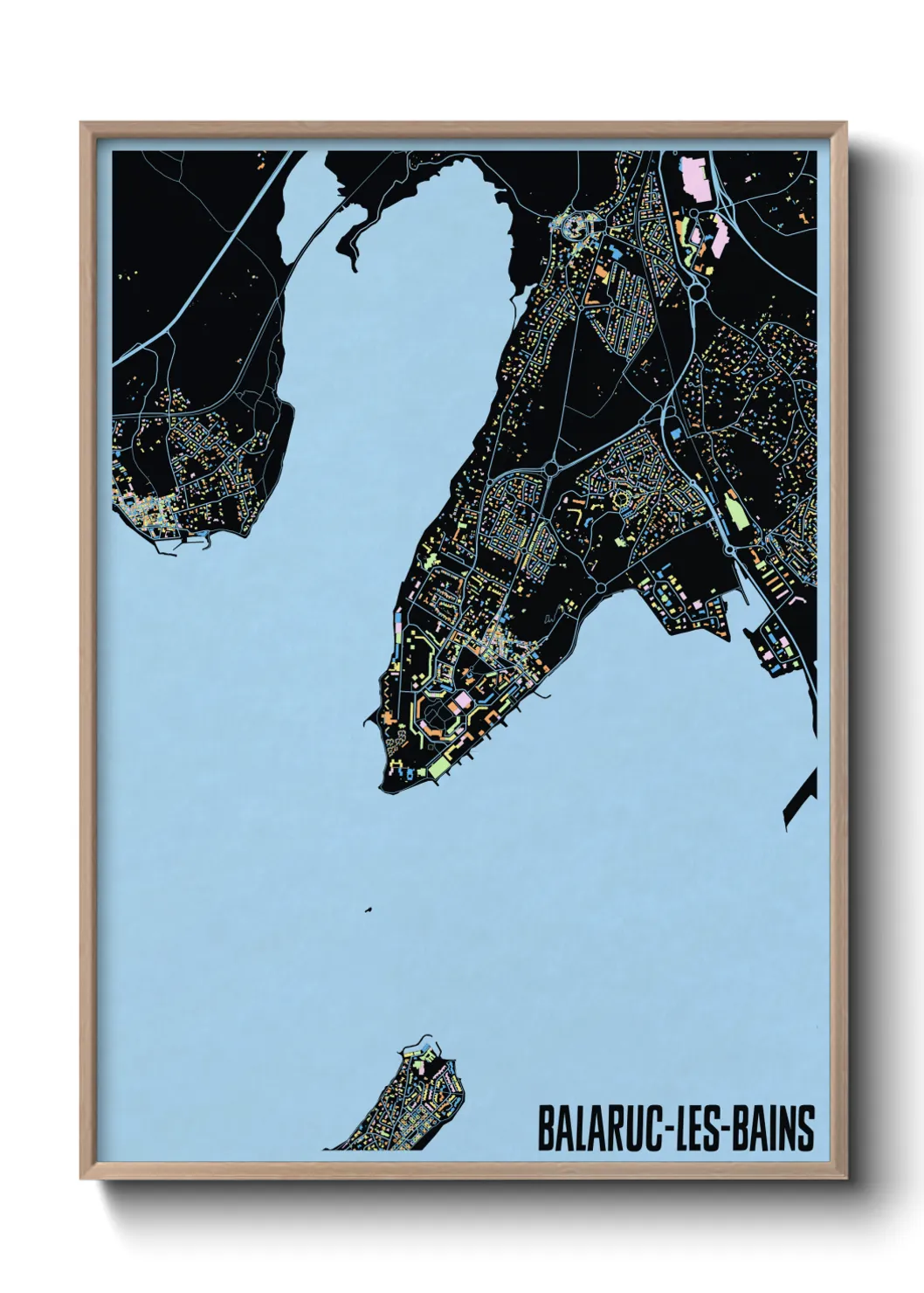 Un poster carteBalaruc-les-Bains
