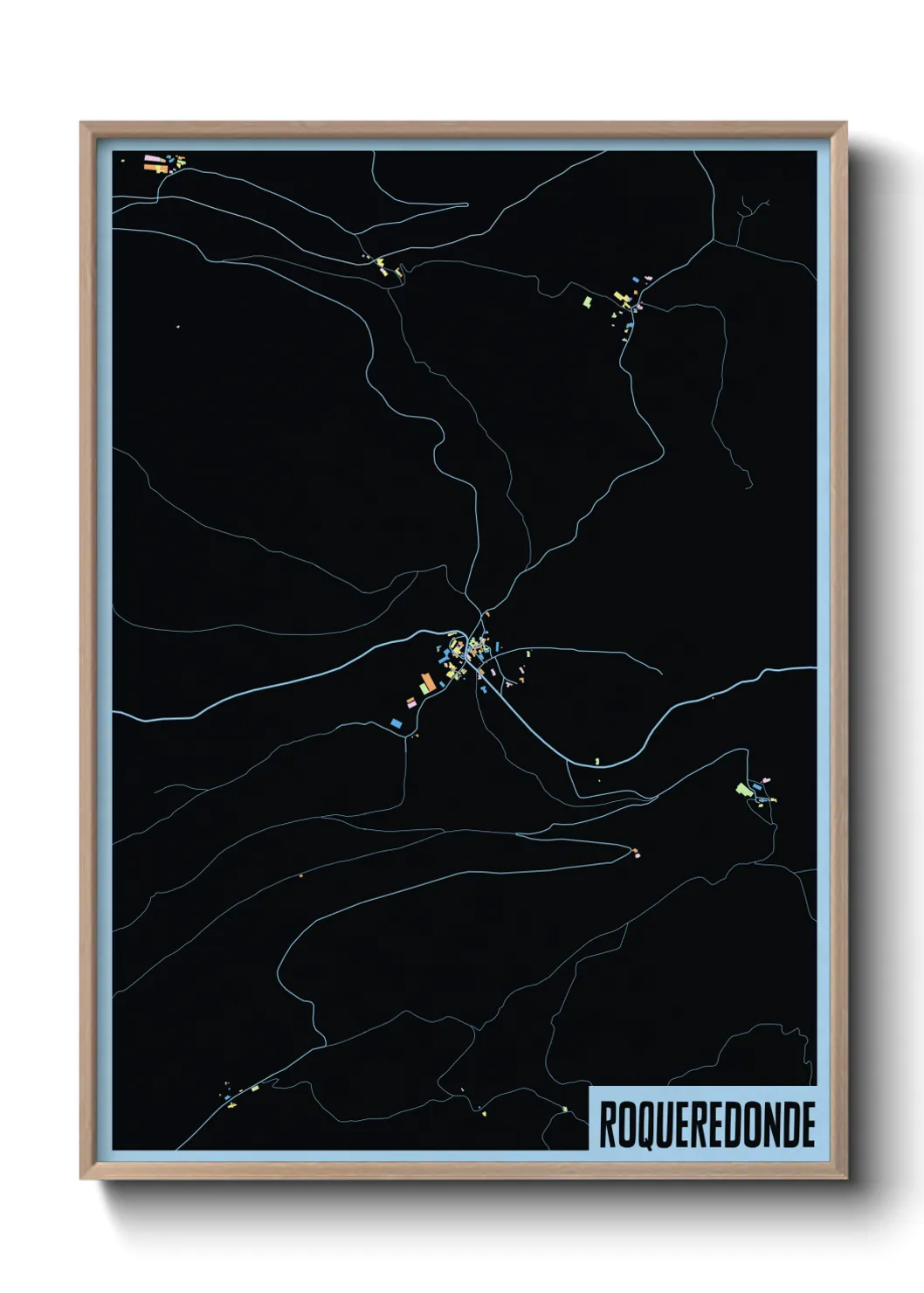 Une affiche de carte sur Roqueredonde