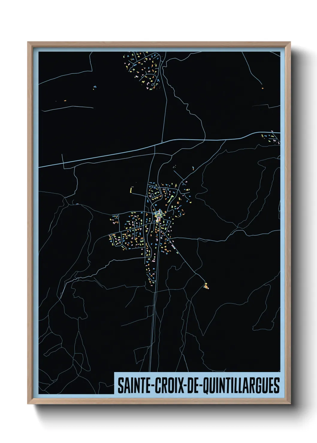 Un poster carteSainte-Croix-de-Quintillargues