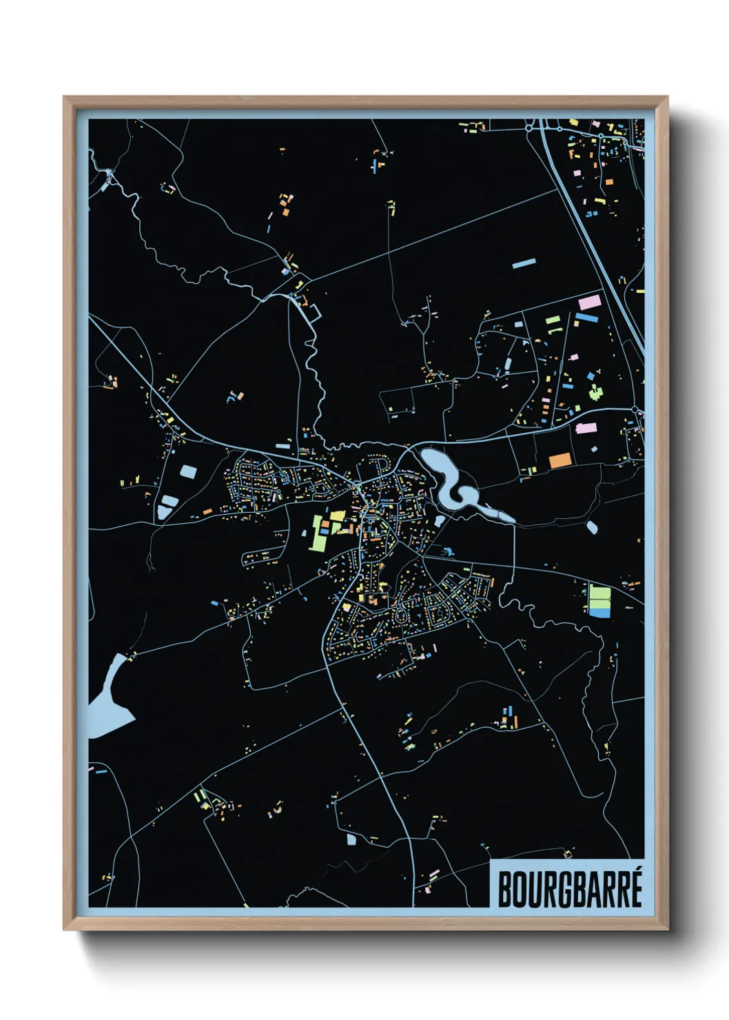 Une affiche de carte sur Bourgbarré