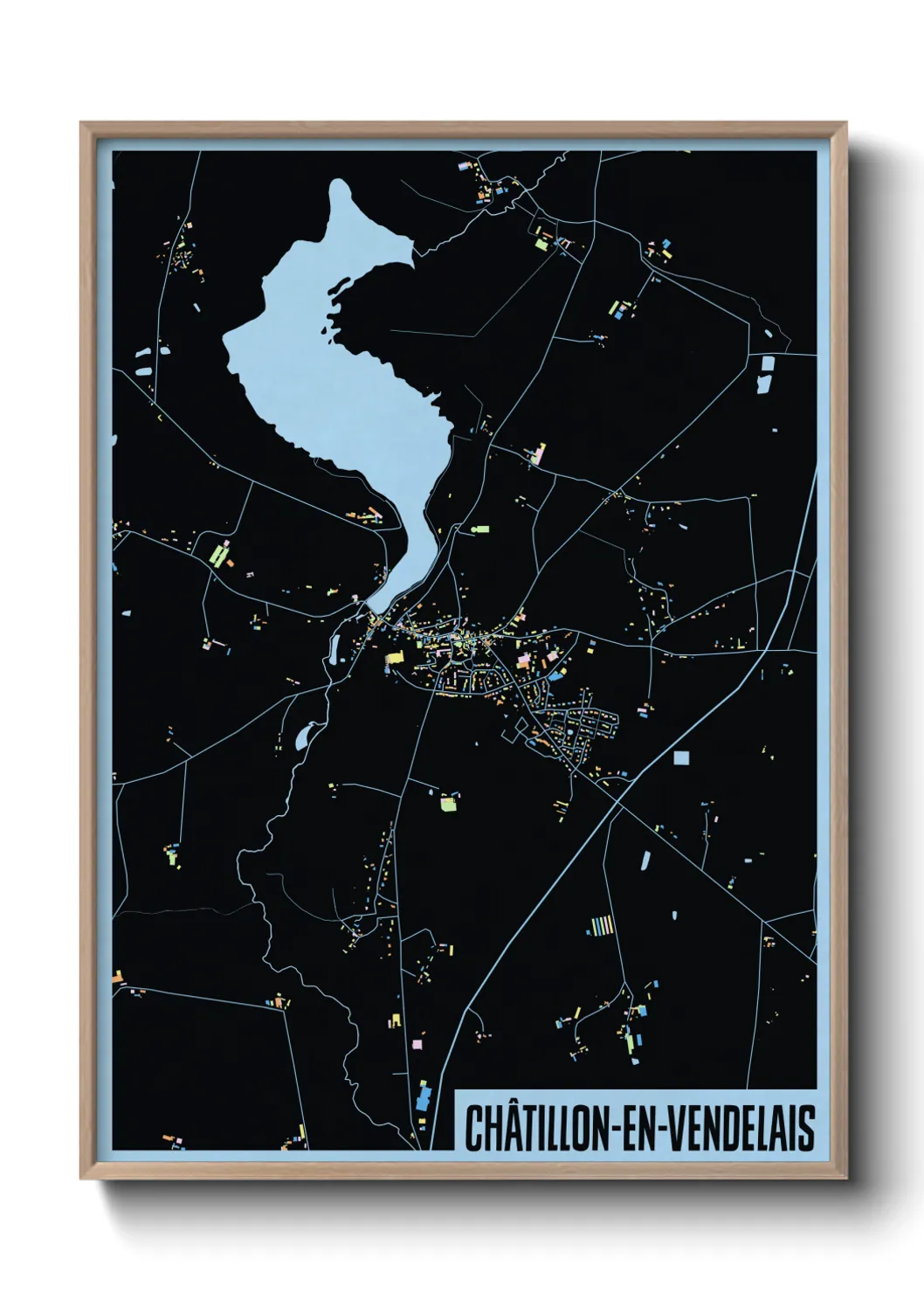 Un poster carteChâtillon-en-Vendelais