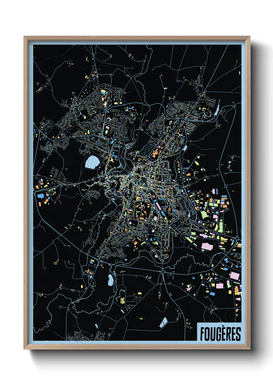 Un poster carteFougères