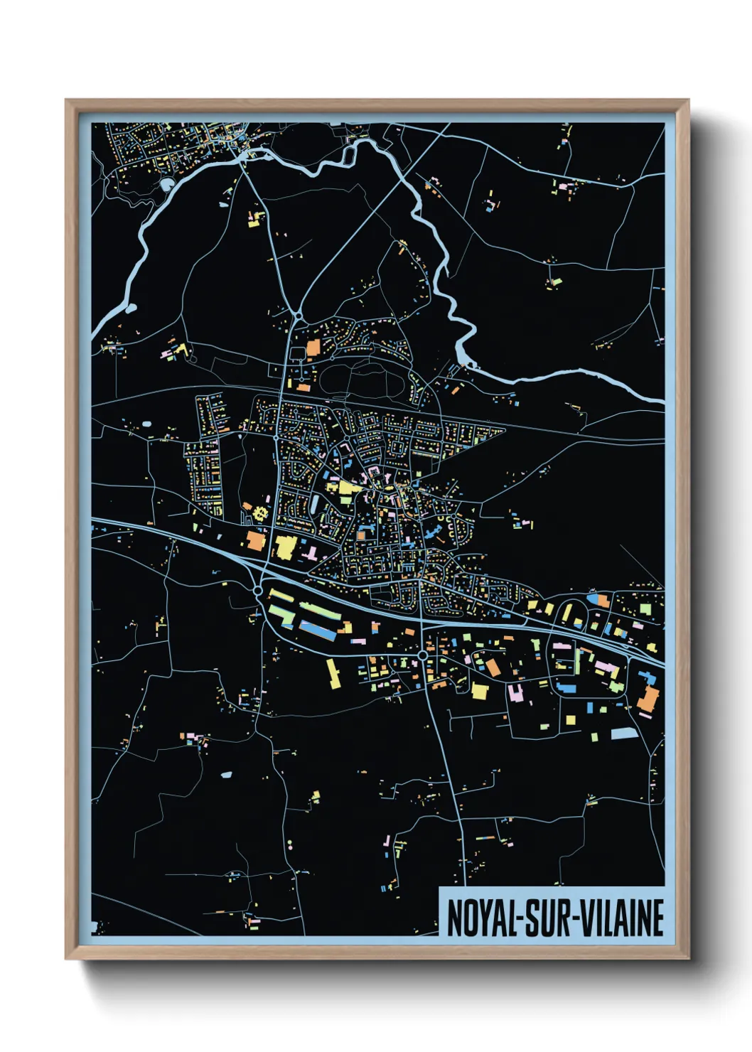 Un poster carteNoyal-sur-Vilaine