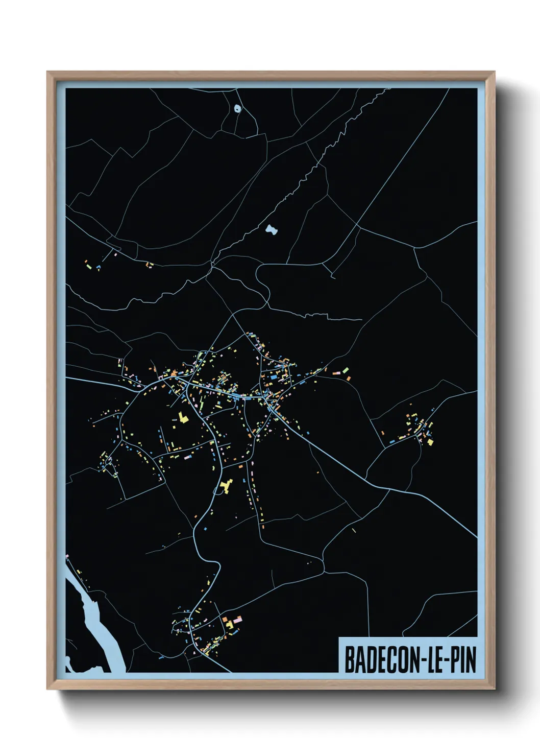 Un poster carteBadecon-le-Pin