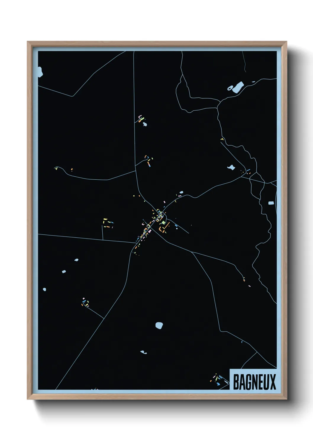 Une affiche de carte sur Bagneux