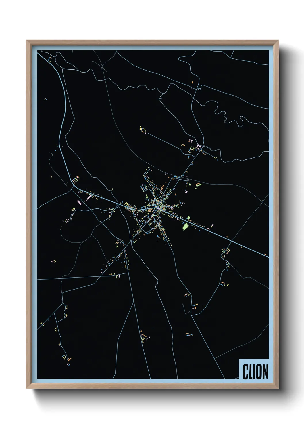 Une affiche de carte sur Clion