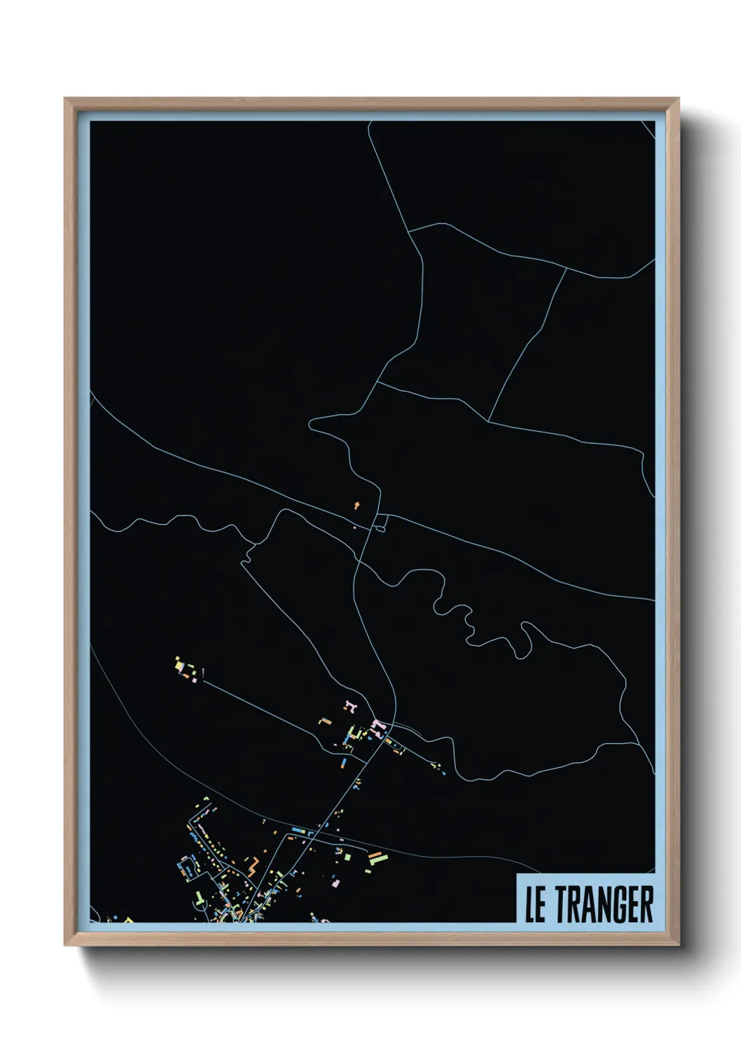 Une affiche de carte sur Le Tranger