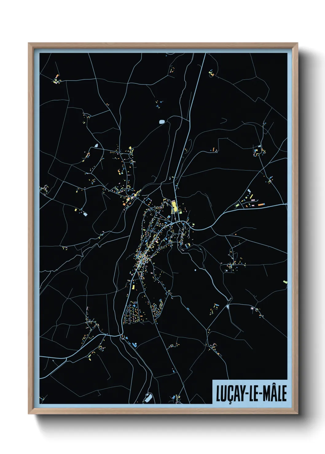 Un poster carteLuçay-le-Mâle