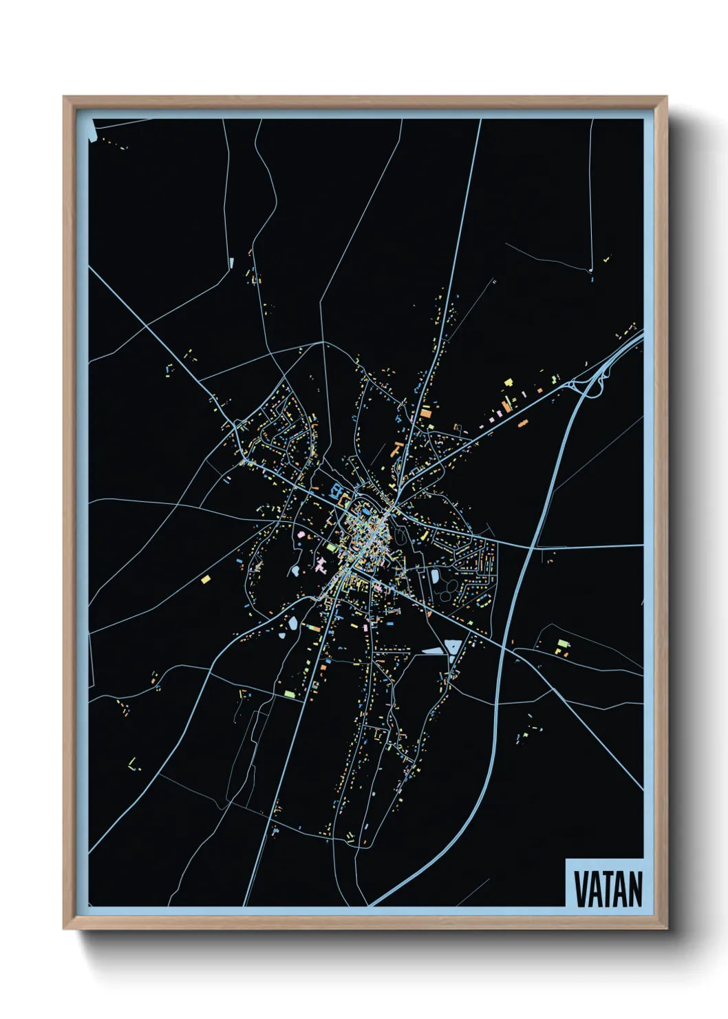 Une affiche de carte sur Vatan