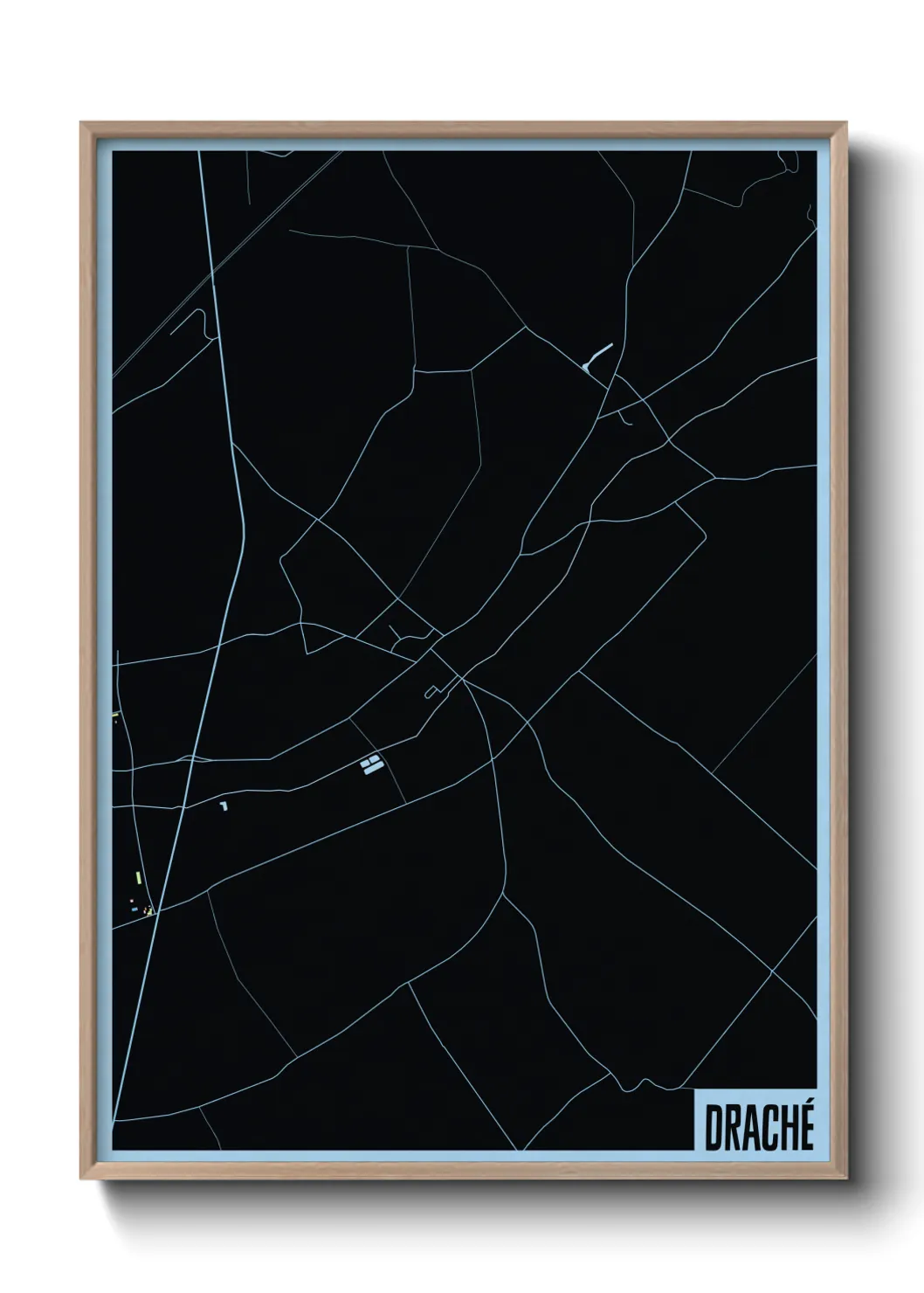 Une affiche de carte sur Draché