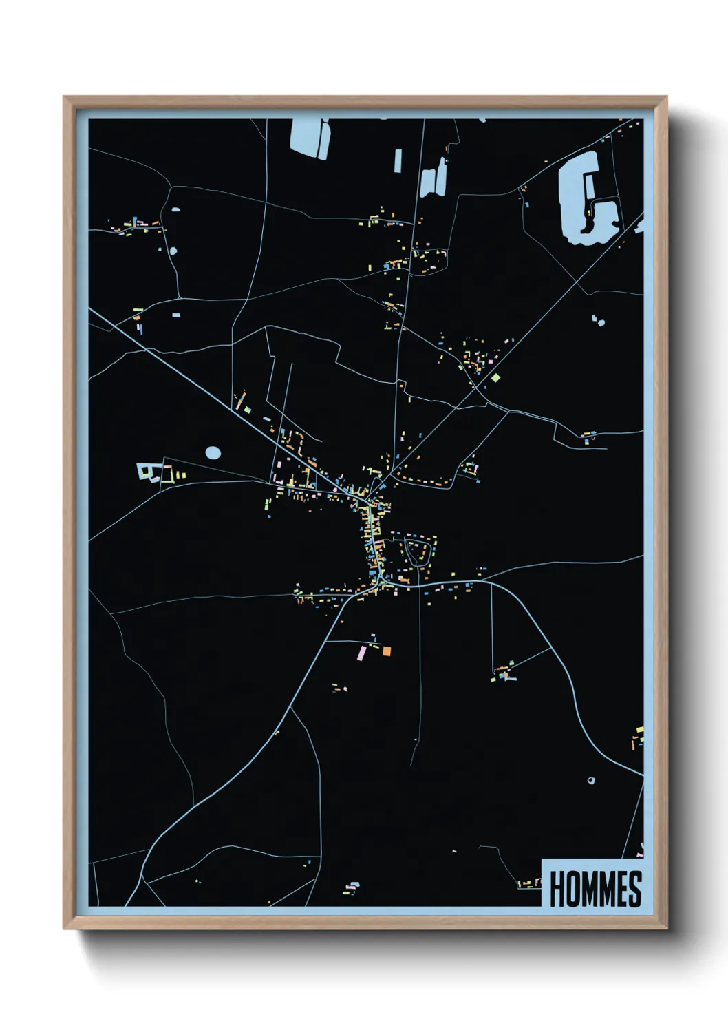 Une affiche de carte sur Hommes