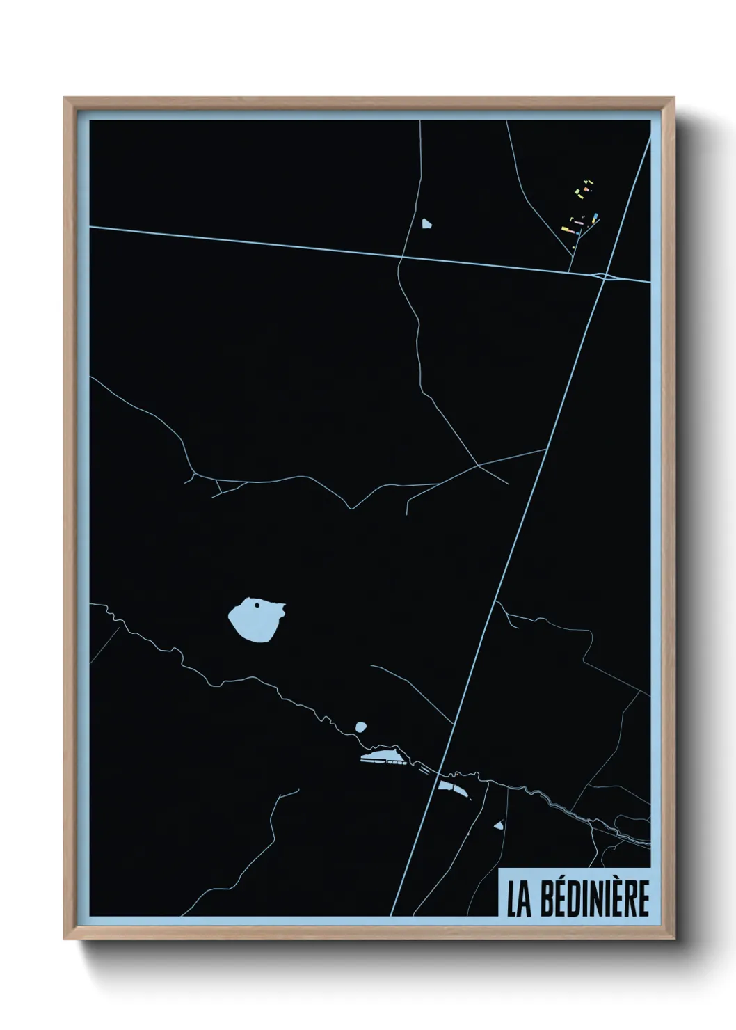 Une affiche de carte sur La Bédinière