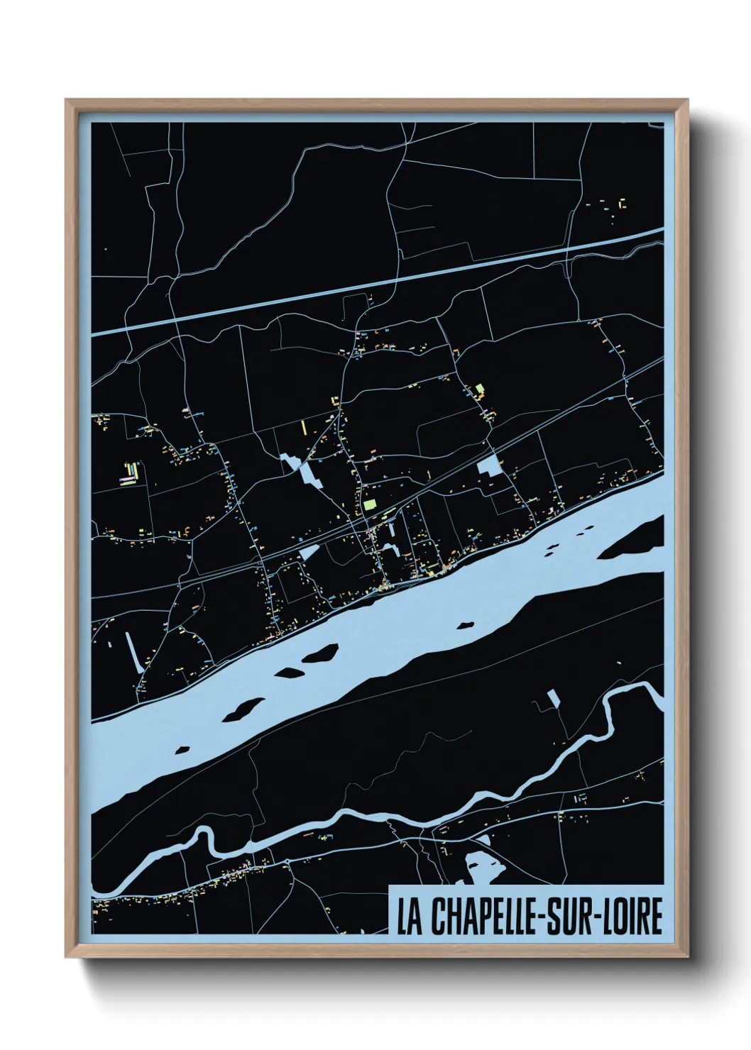 Un poster carteLa Chapelle-sur-Loire